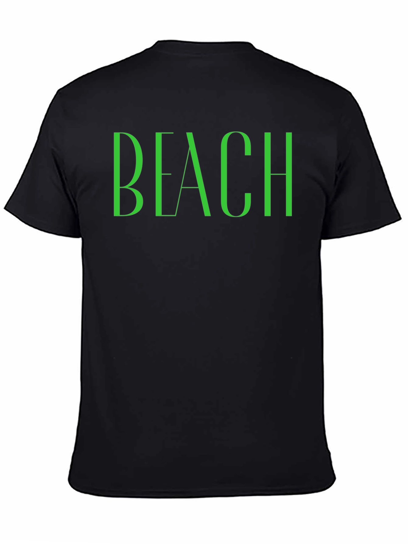 Black Beach Graphic Tee - Stylish Summer Vibes