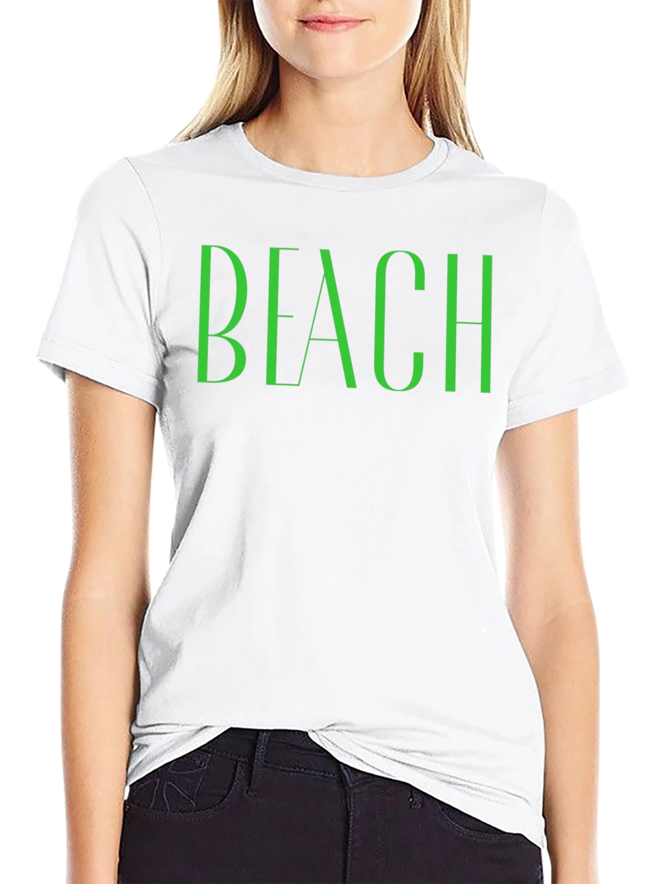 Black Beach Graphic Tee - Stylish Summer Vibes