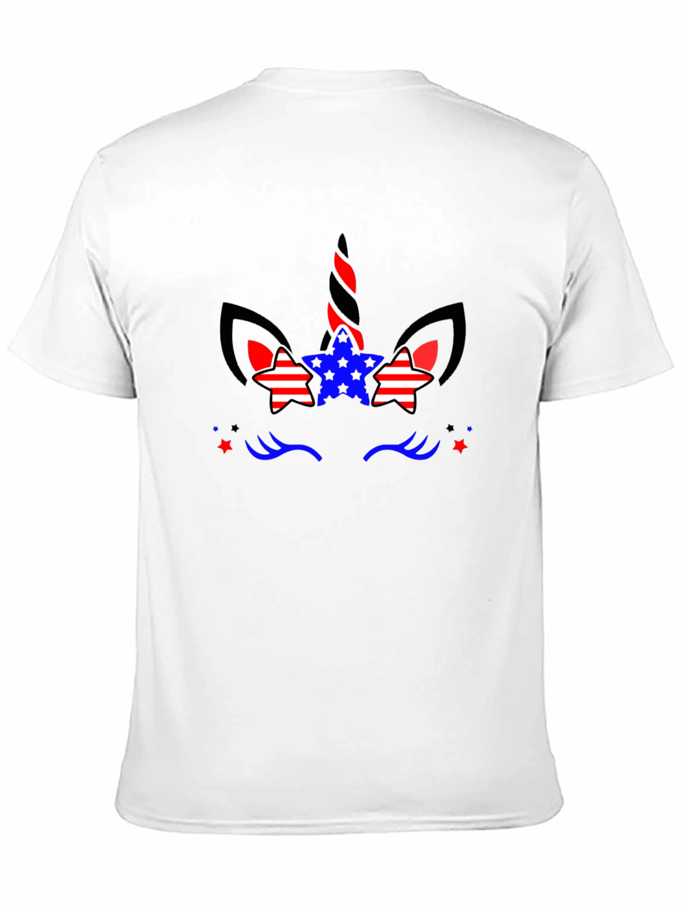 Patriotic Unicorn T-Shirt - Black