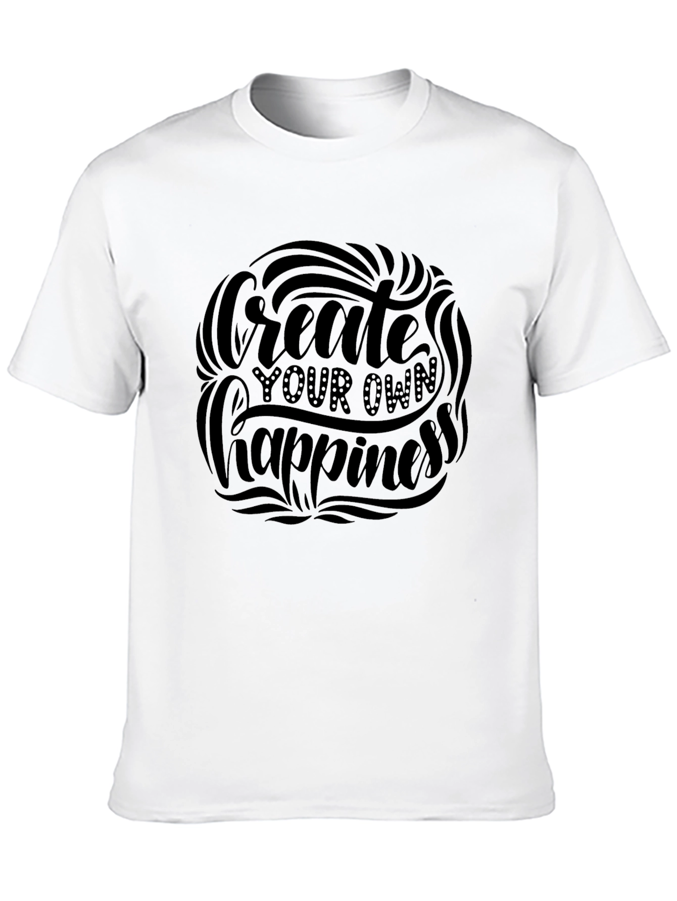 Create Your Own Happiness Black T-Shirt