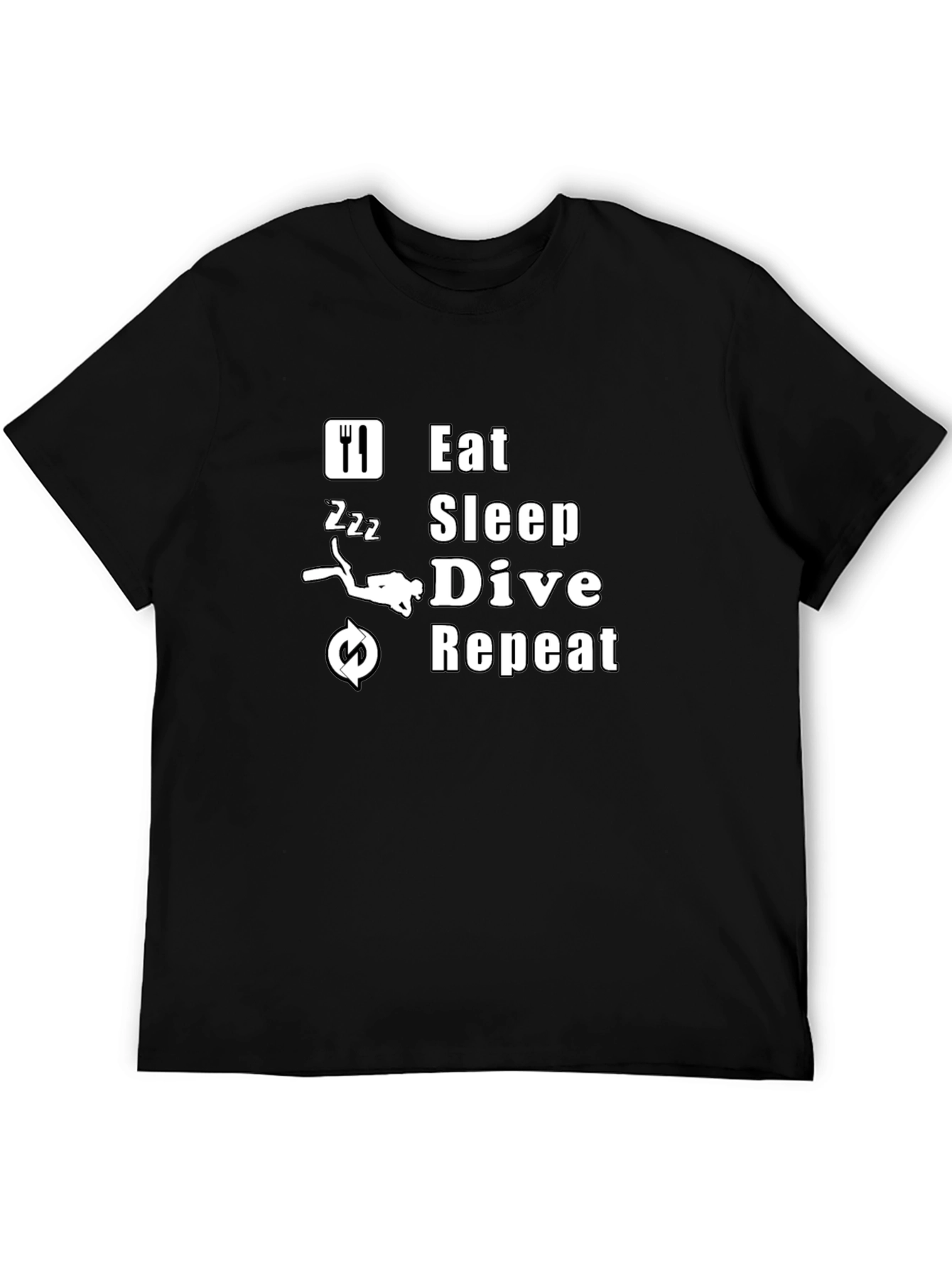 Eat Sleep Dive Repeat T-Shirt - Scuba Diving Tee