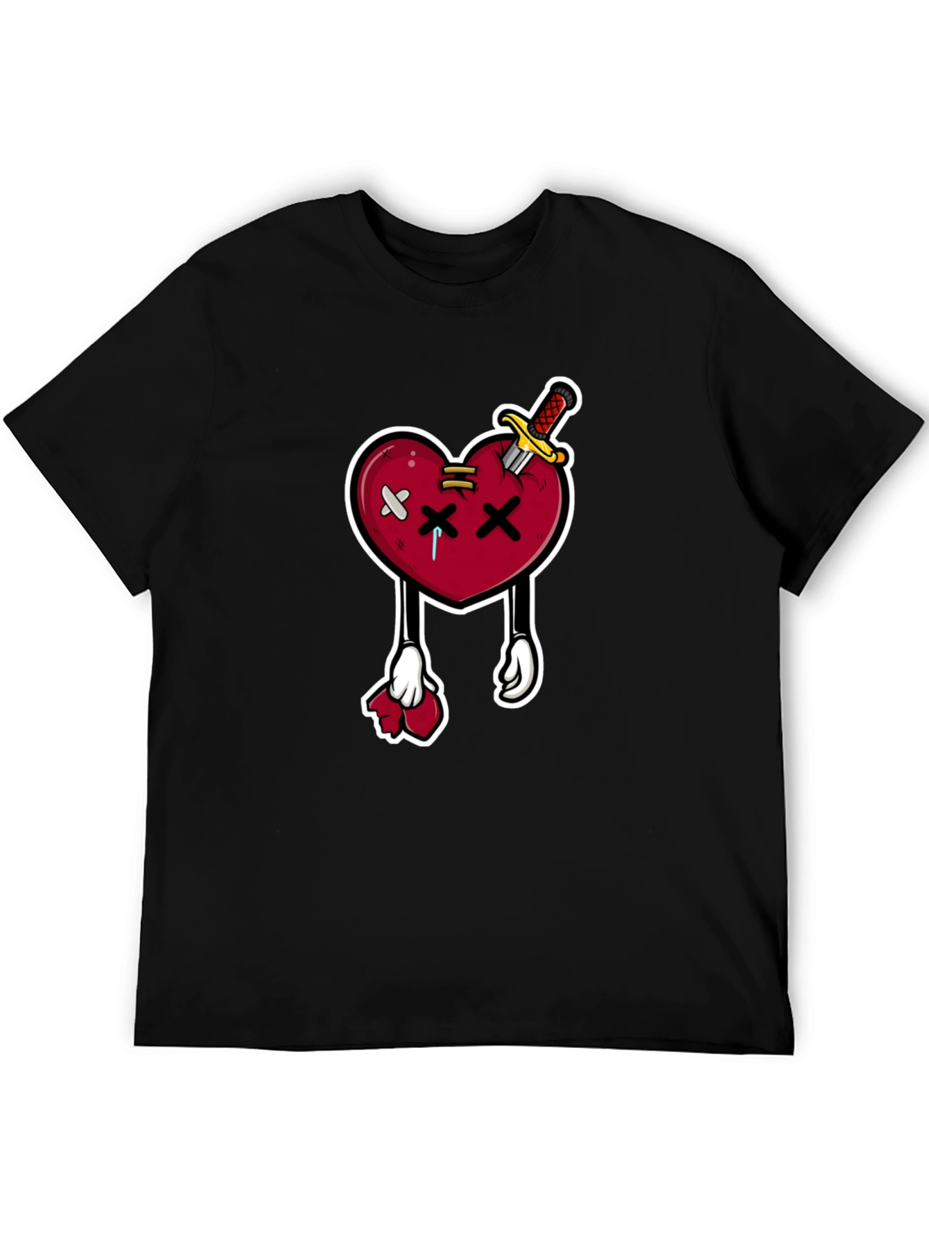 Cartoon Heart with Knife T-Shirt
