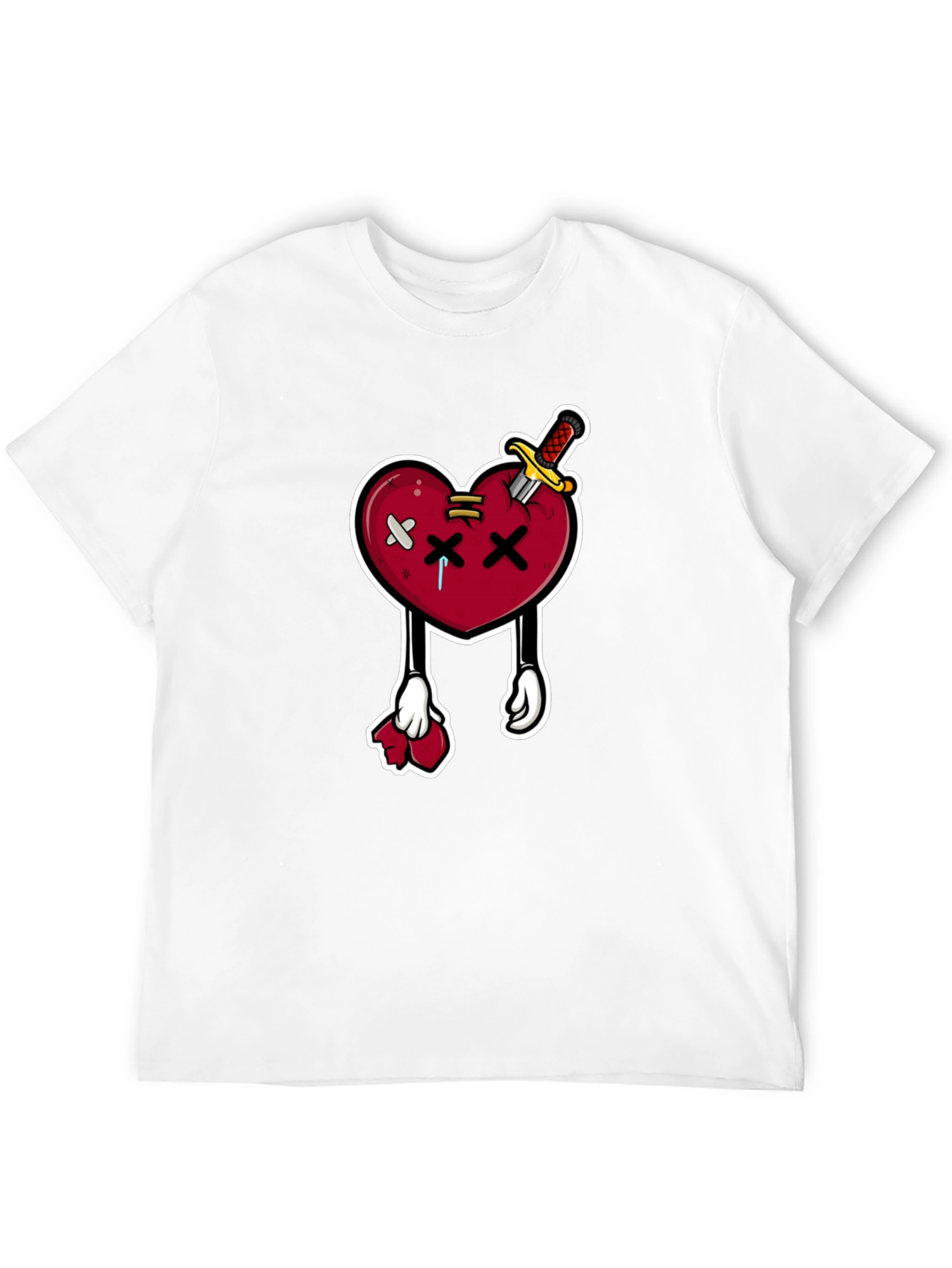 Cartoon Heart with Knife T-Shirt