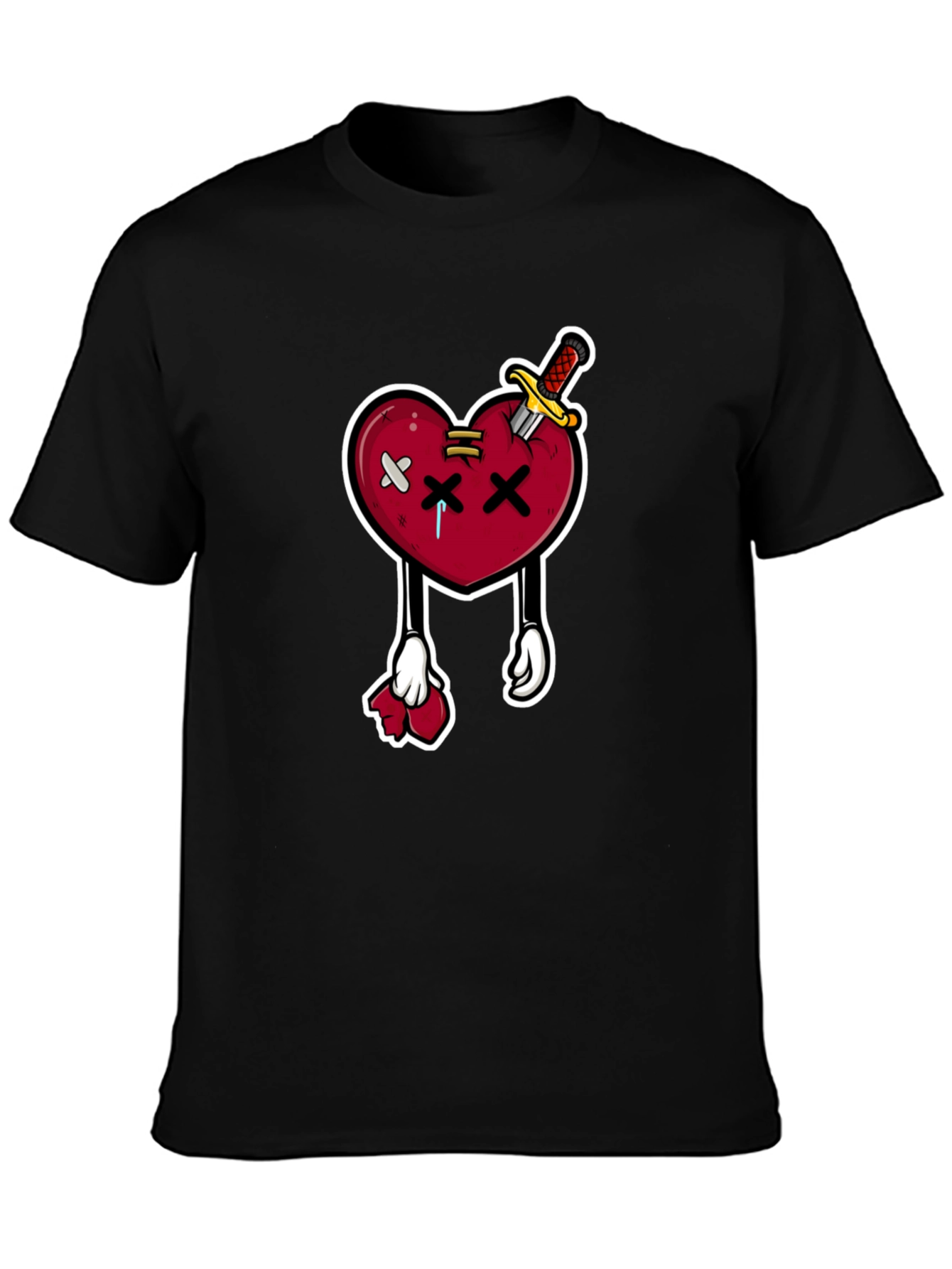 Cartoon Heart with Knife T-Shirt