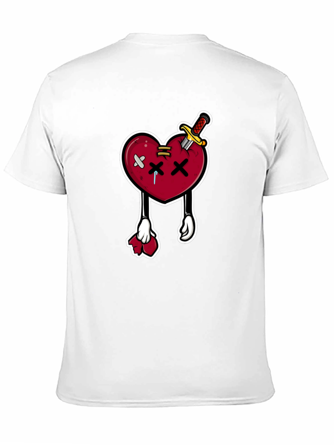 Cartoon Heart with Knife T-Shirt
