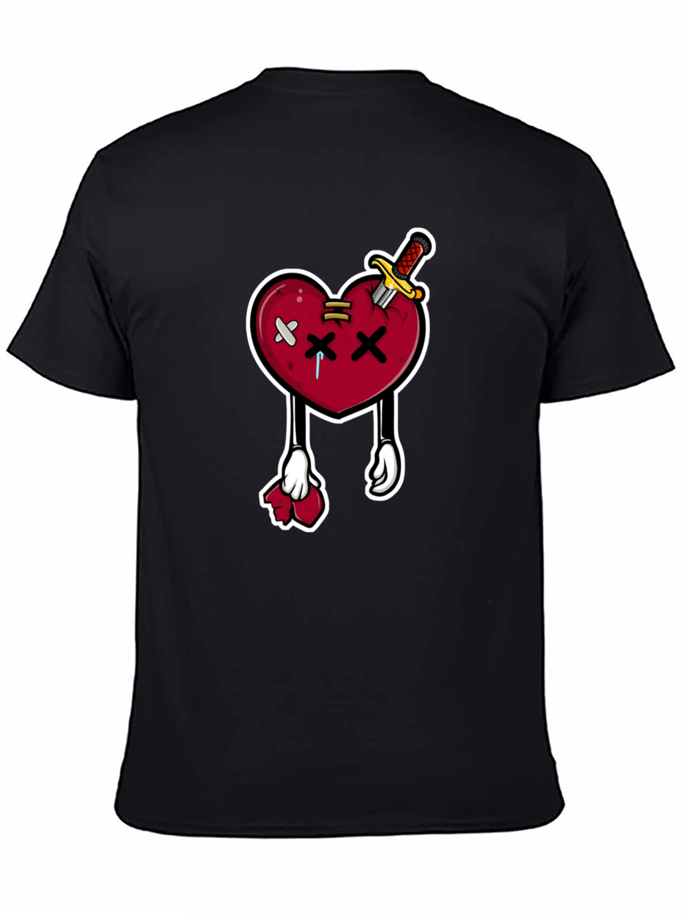 Cartoon Heart with Knife T-Shirt