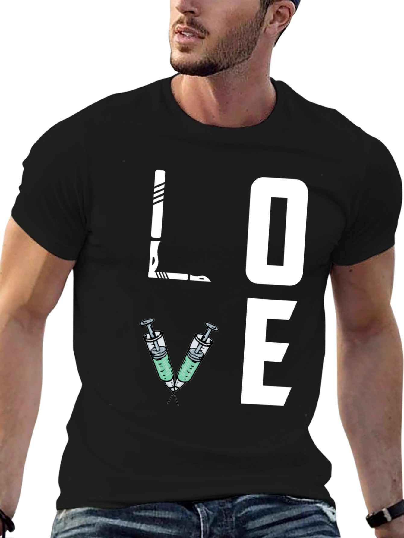 LOVE Syringe T-Shirt - Vaccinate with Love