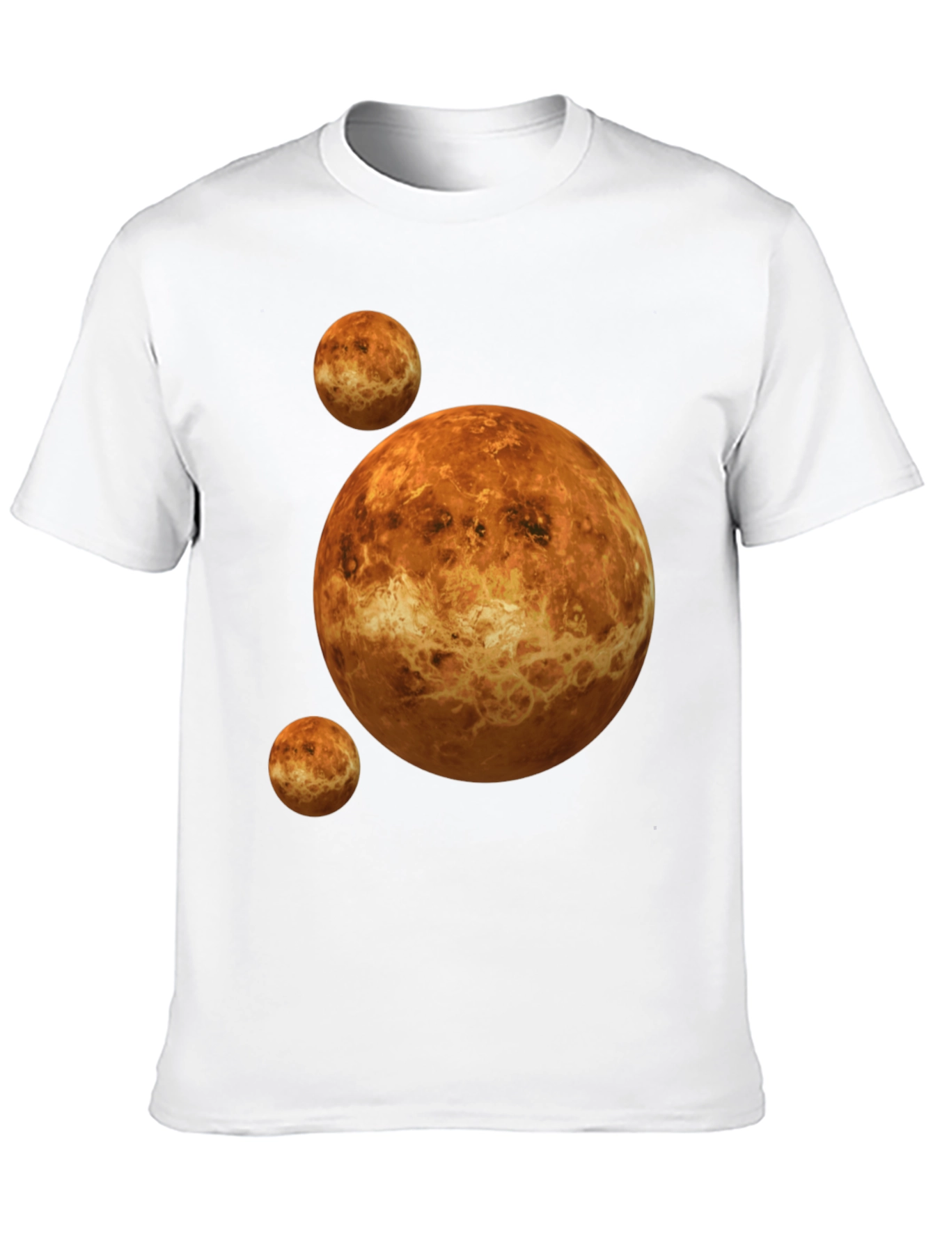 Venus Planet Graphic Black T-Shirt - Space Tee