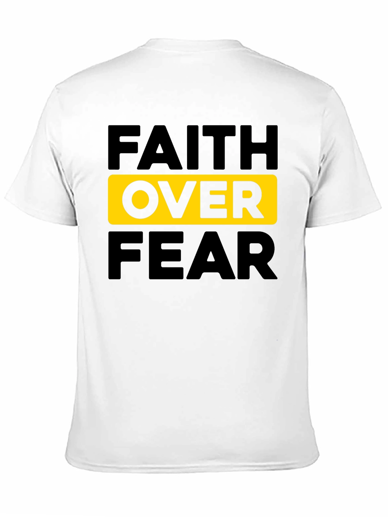 Faith Over Fear Graphic Tee - Mens Black T-Shirt