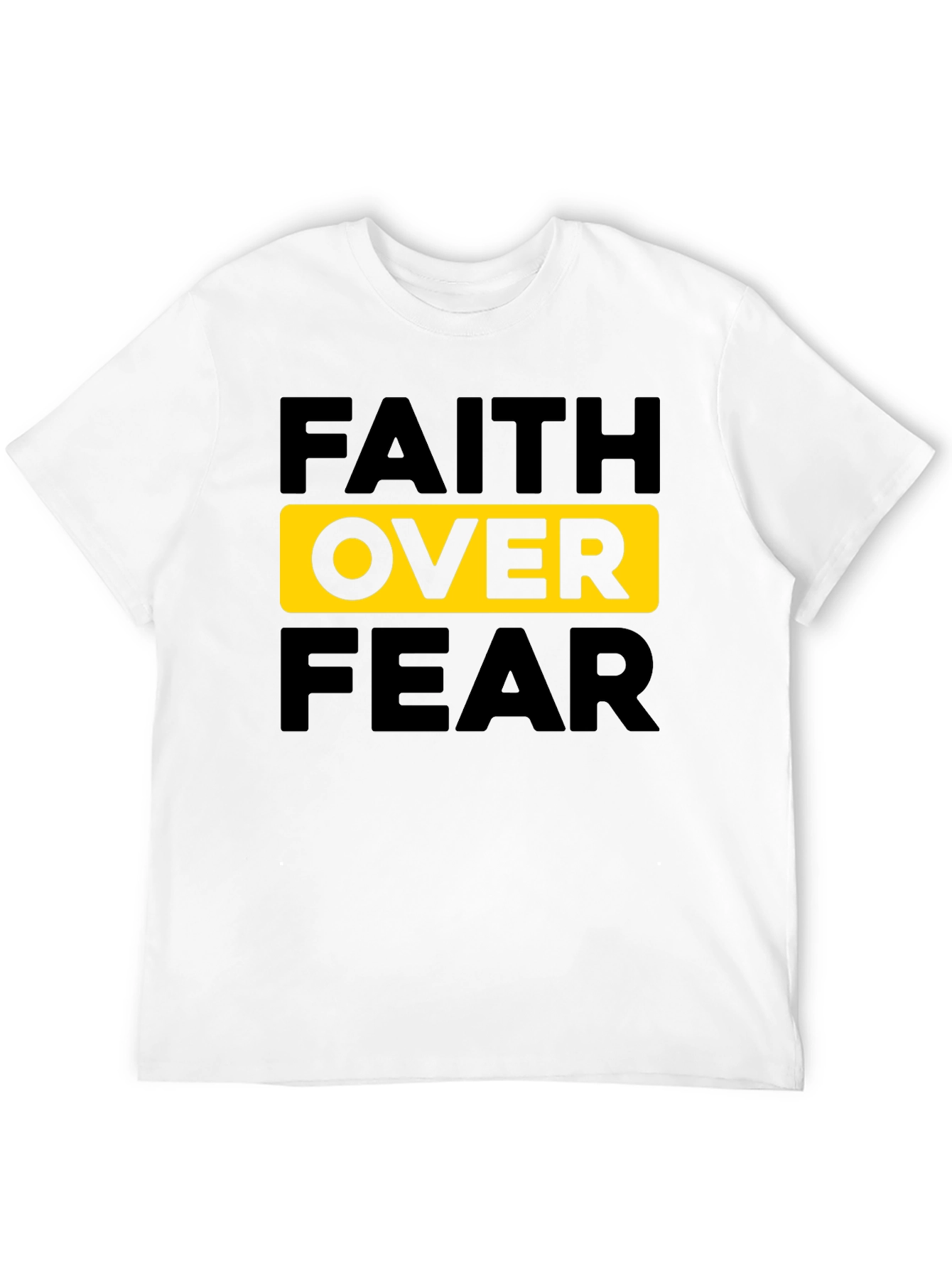 Faith Over Fear Graphic Tee - Mens Black T-Shirt