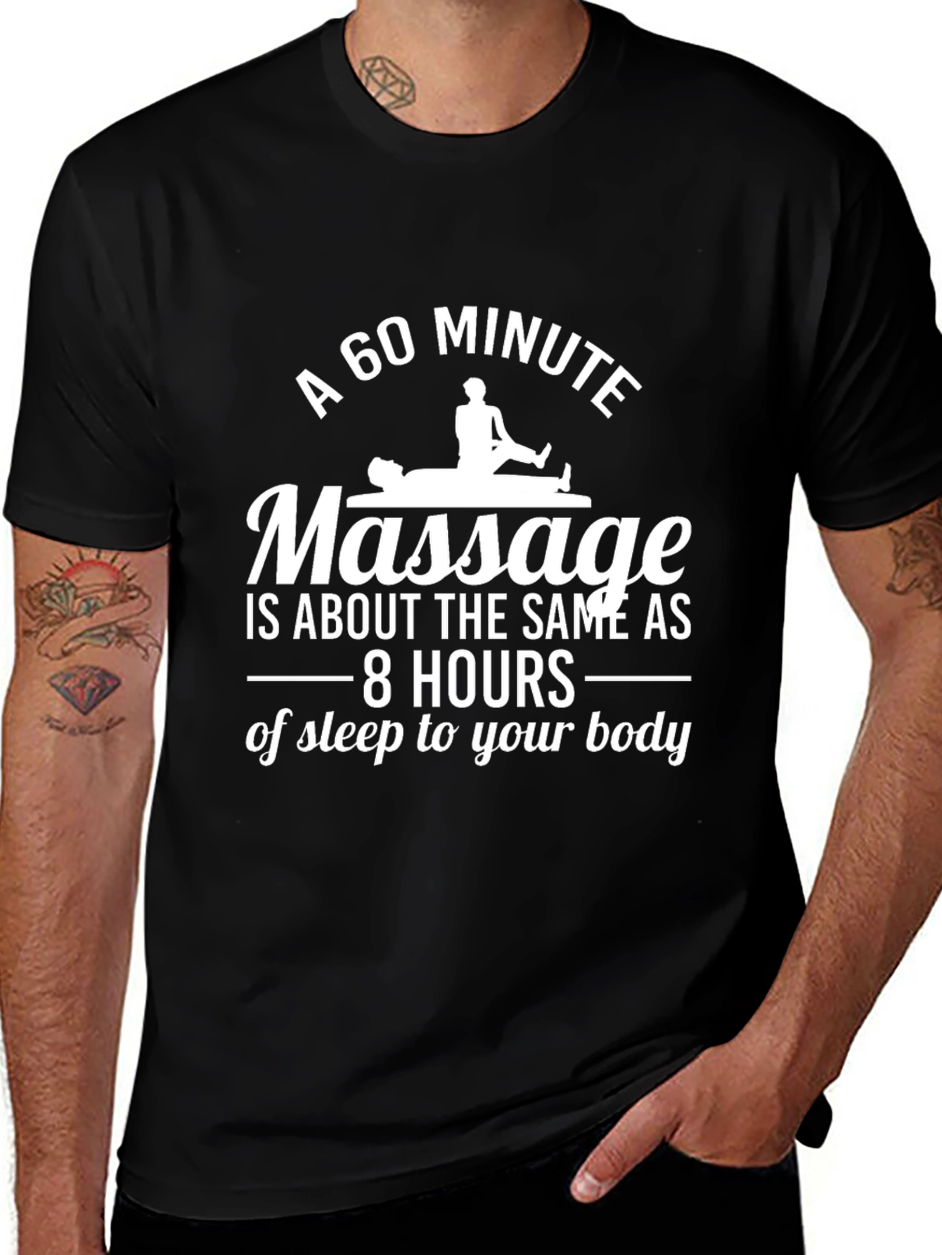 60 Minute Massage T-Shirt - Relaxing Gift