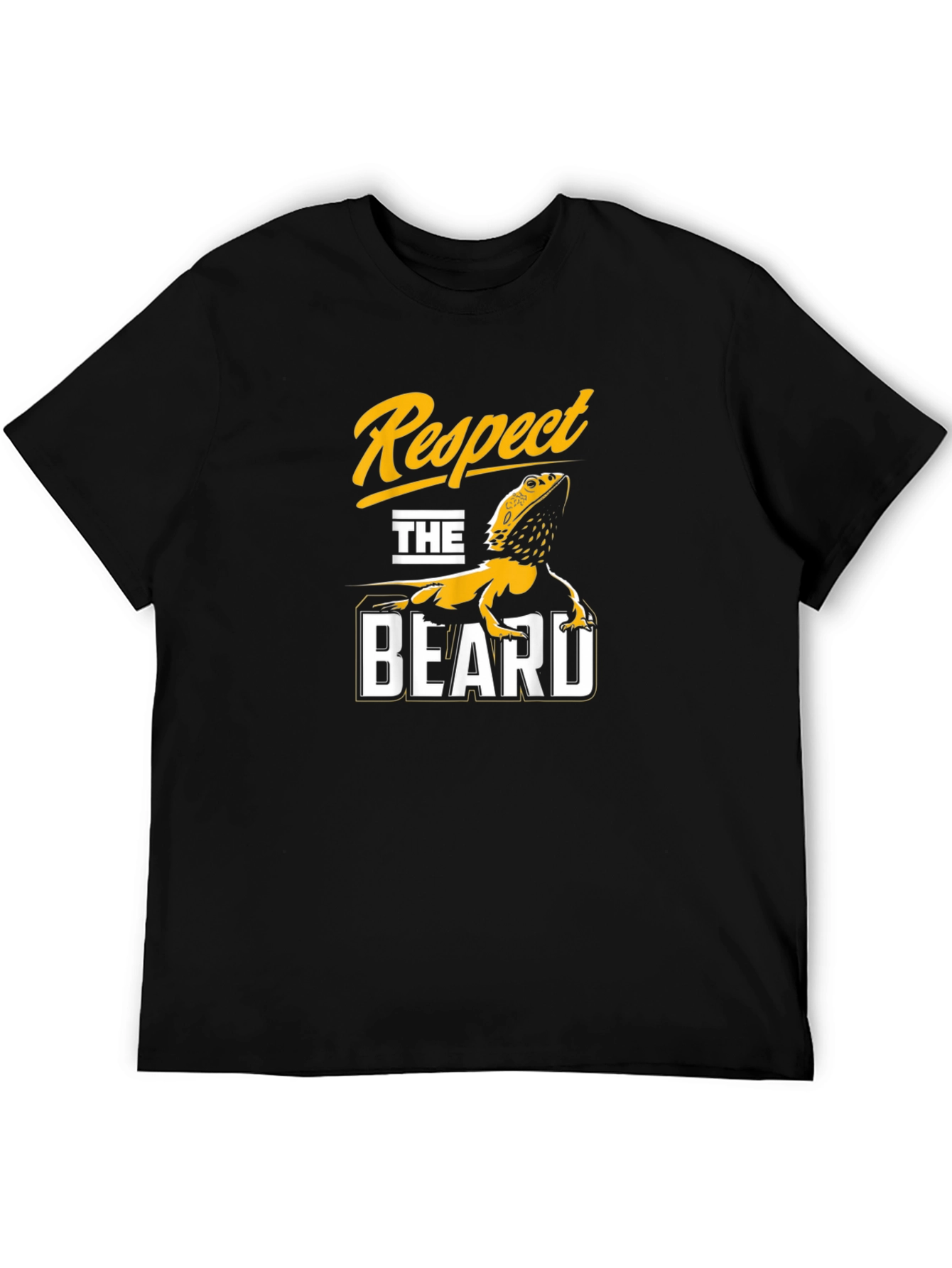 Respect the Beard T-Shirt - Funny Bearded Dragon Tee