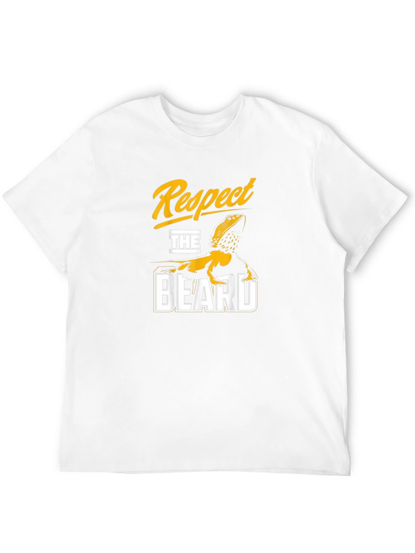 Respect the Beard T-Shirt - Funny Bearded Dragon Tee