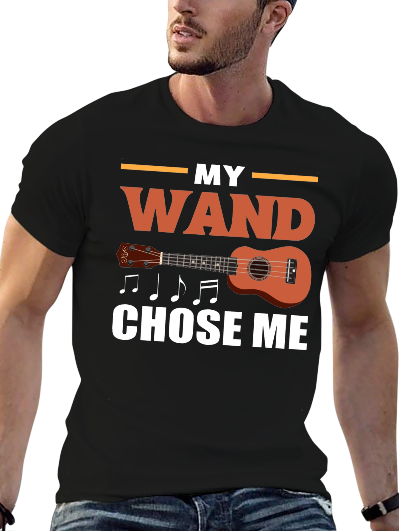 My Wand Chose Me Ukulele T-Shirt