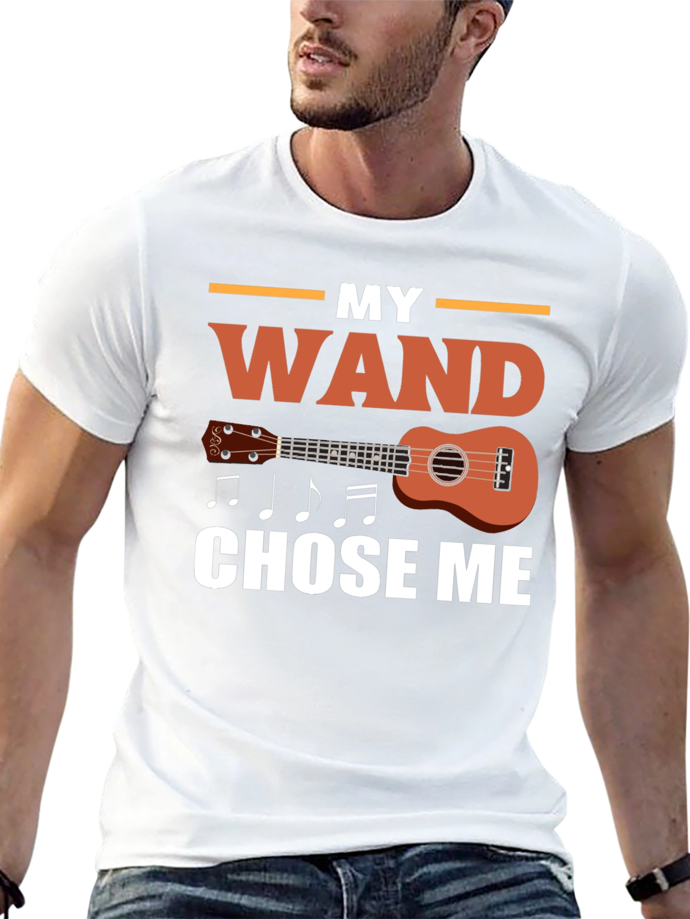 My Wand Chose Me Ukulele T-Shirt