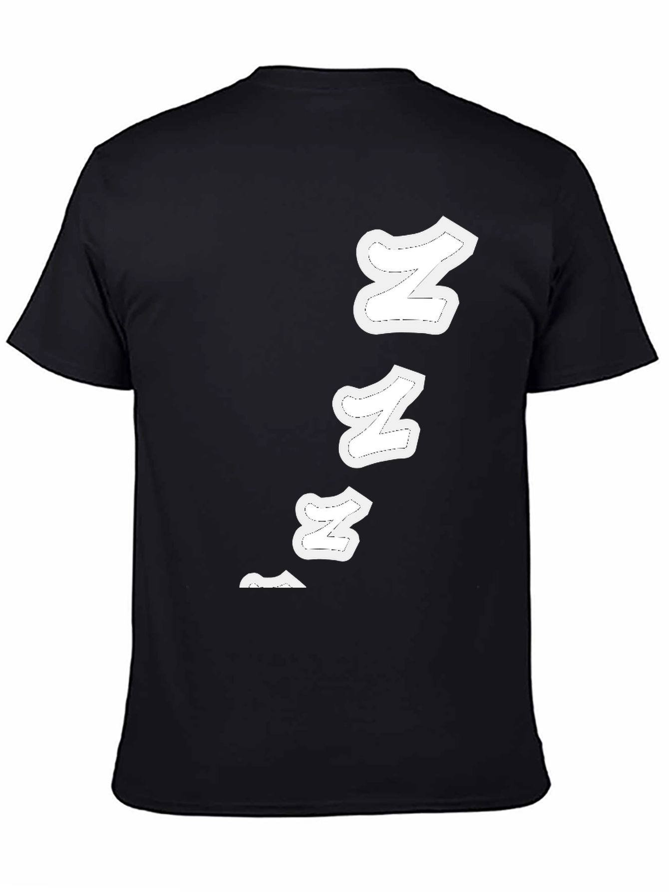 Sleepy Zs Black Cotton Graphic T-Shirt