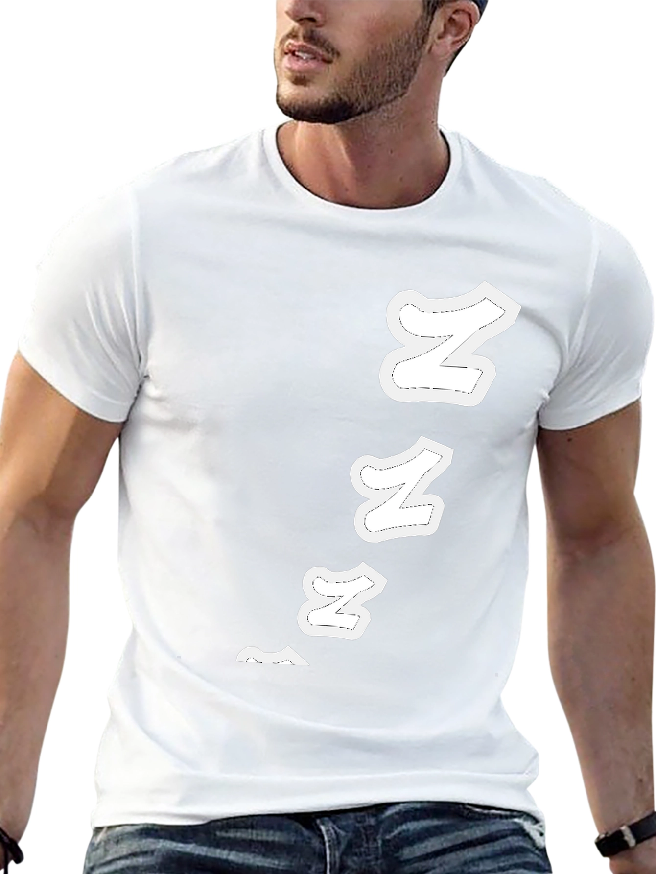 Sleepy Zs Black Cotton Graphic T-Shirt