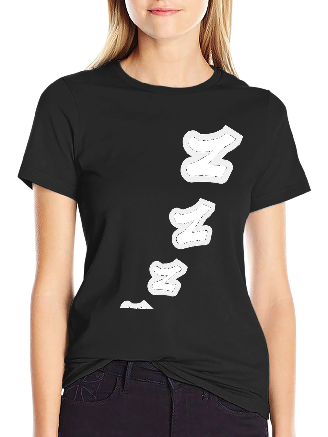 Sleepy Zs Black Cotton Graphic T-Shirt