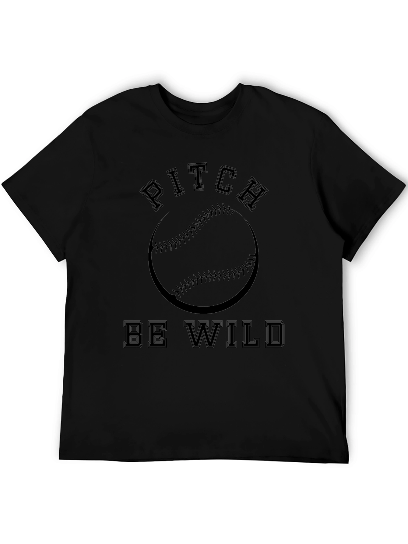 Pitch Be Wild Baseball T-Shirt