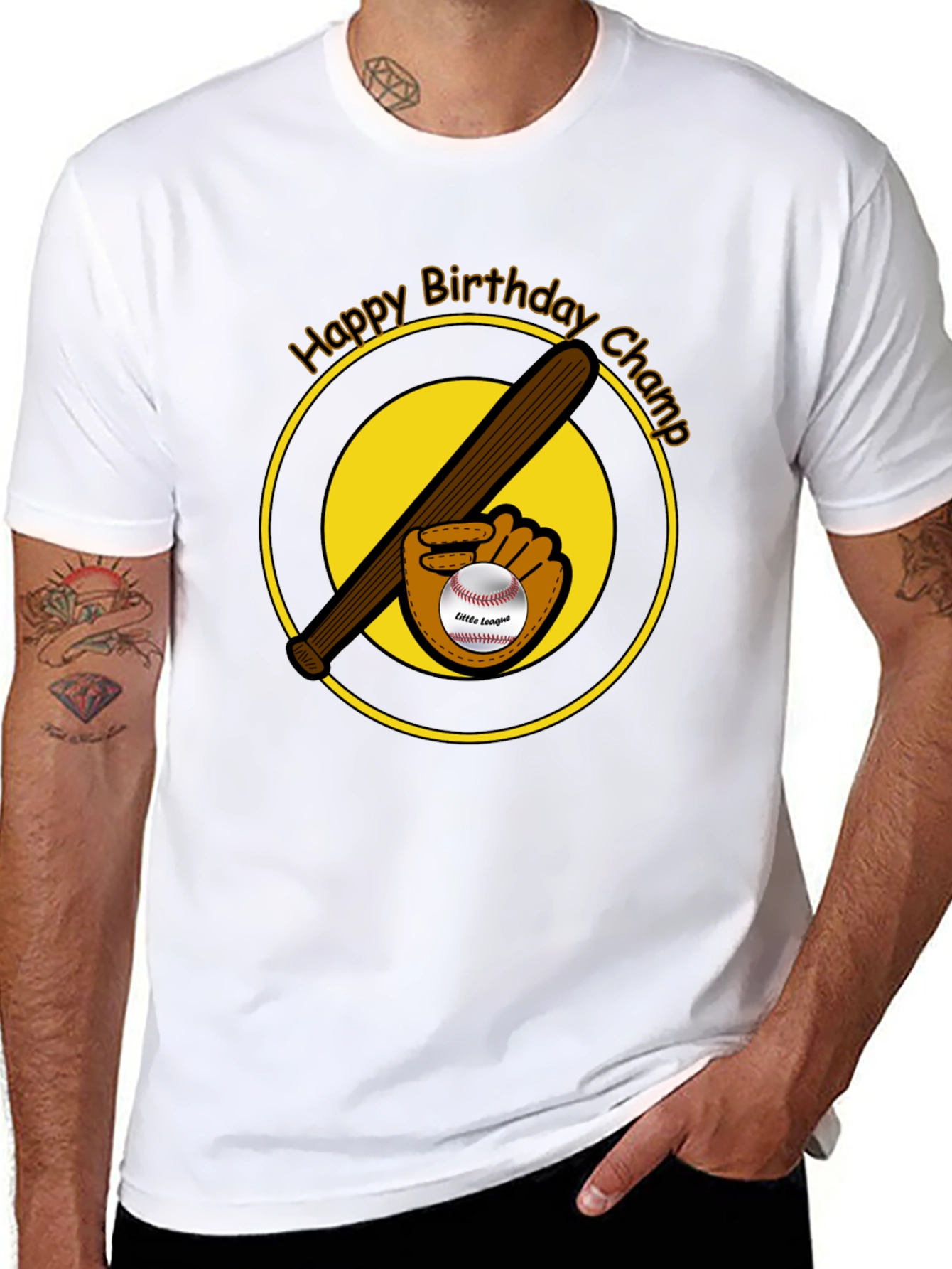 Happy Birthday Champ Baseball T-Shirt