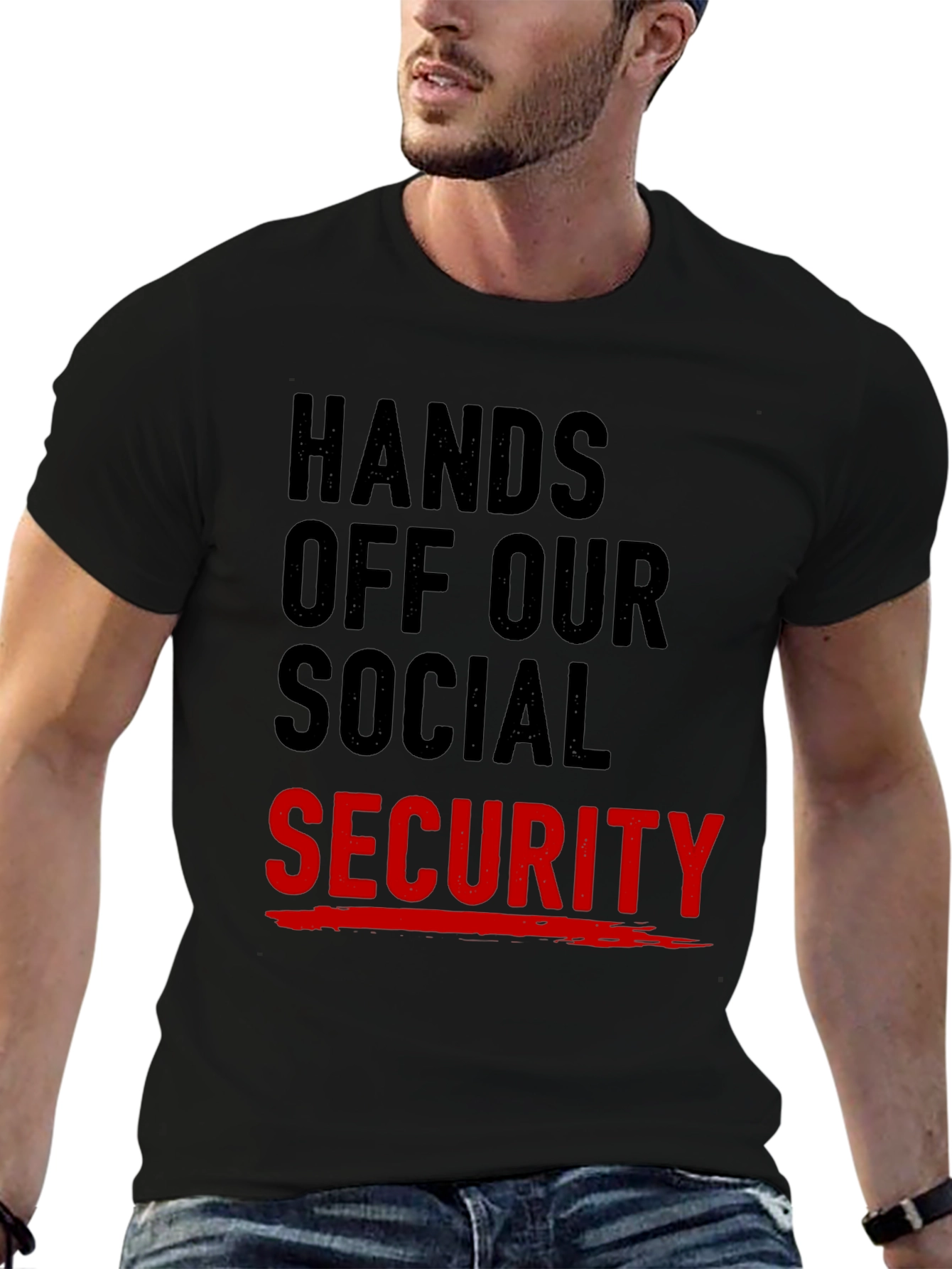 Hands Off Our Social Security Graphic T-Shirt