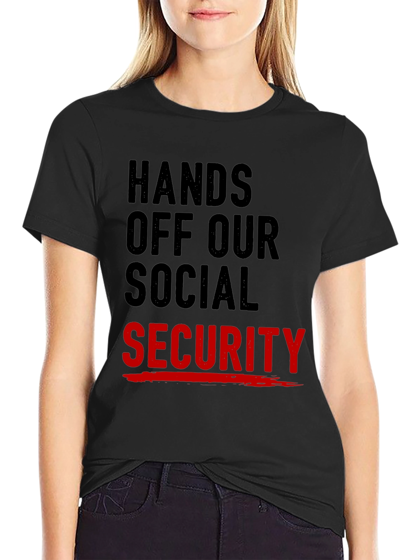 Hands Off Our Social Security Graphic T-Shirt