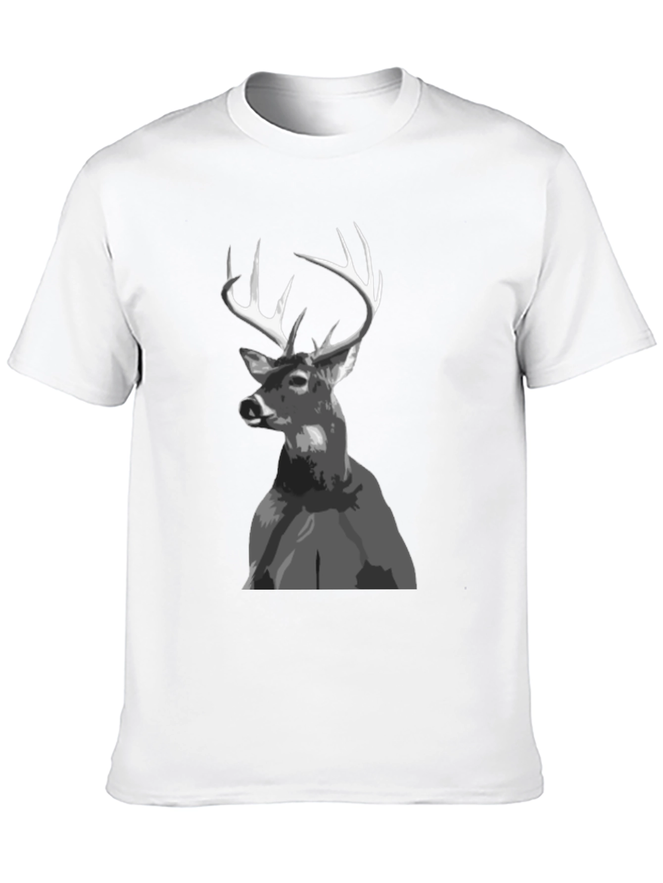 Buck Deer Graphic Tee - Black