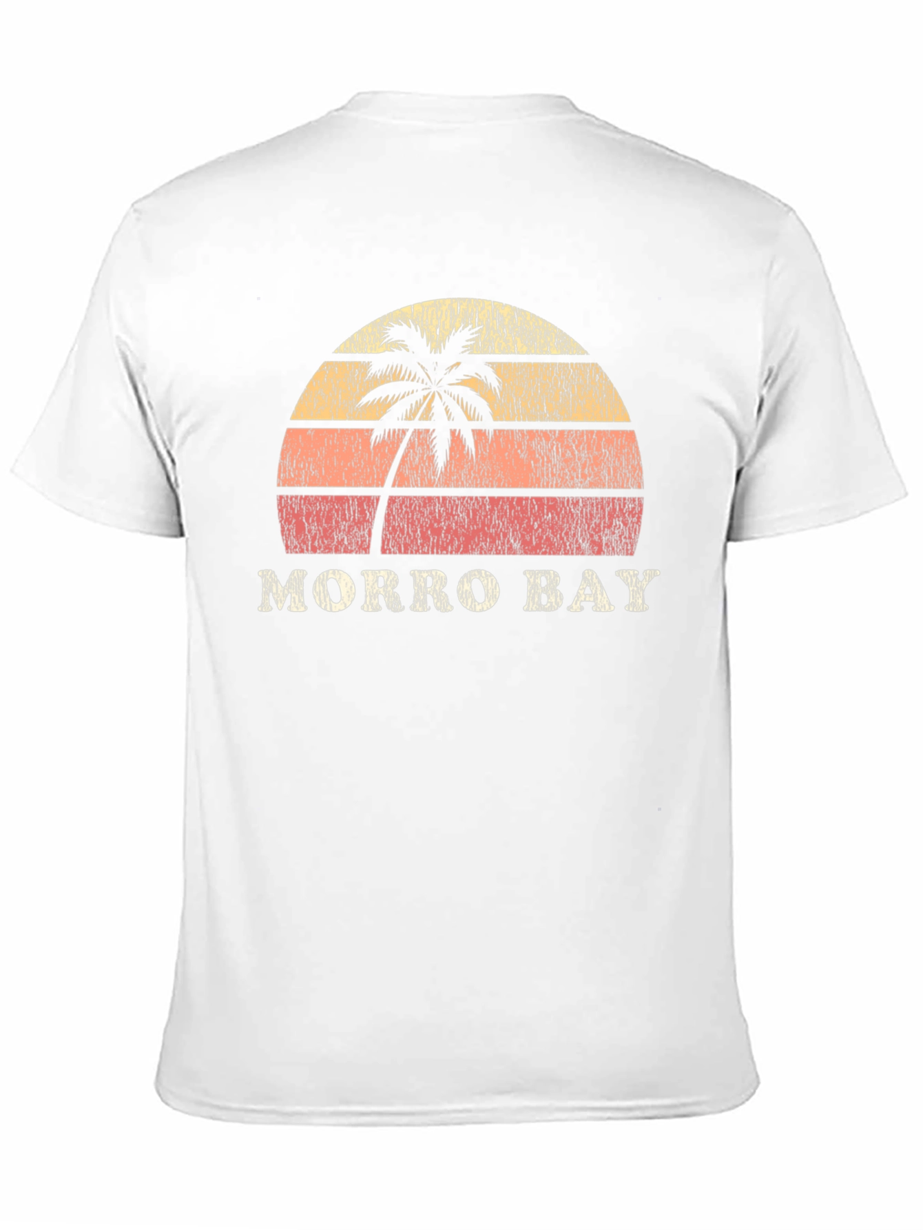 Morro Bay Retro Sunset Graphic Tee - Black