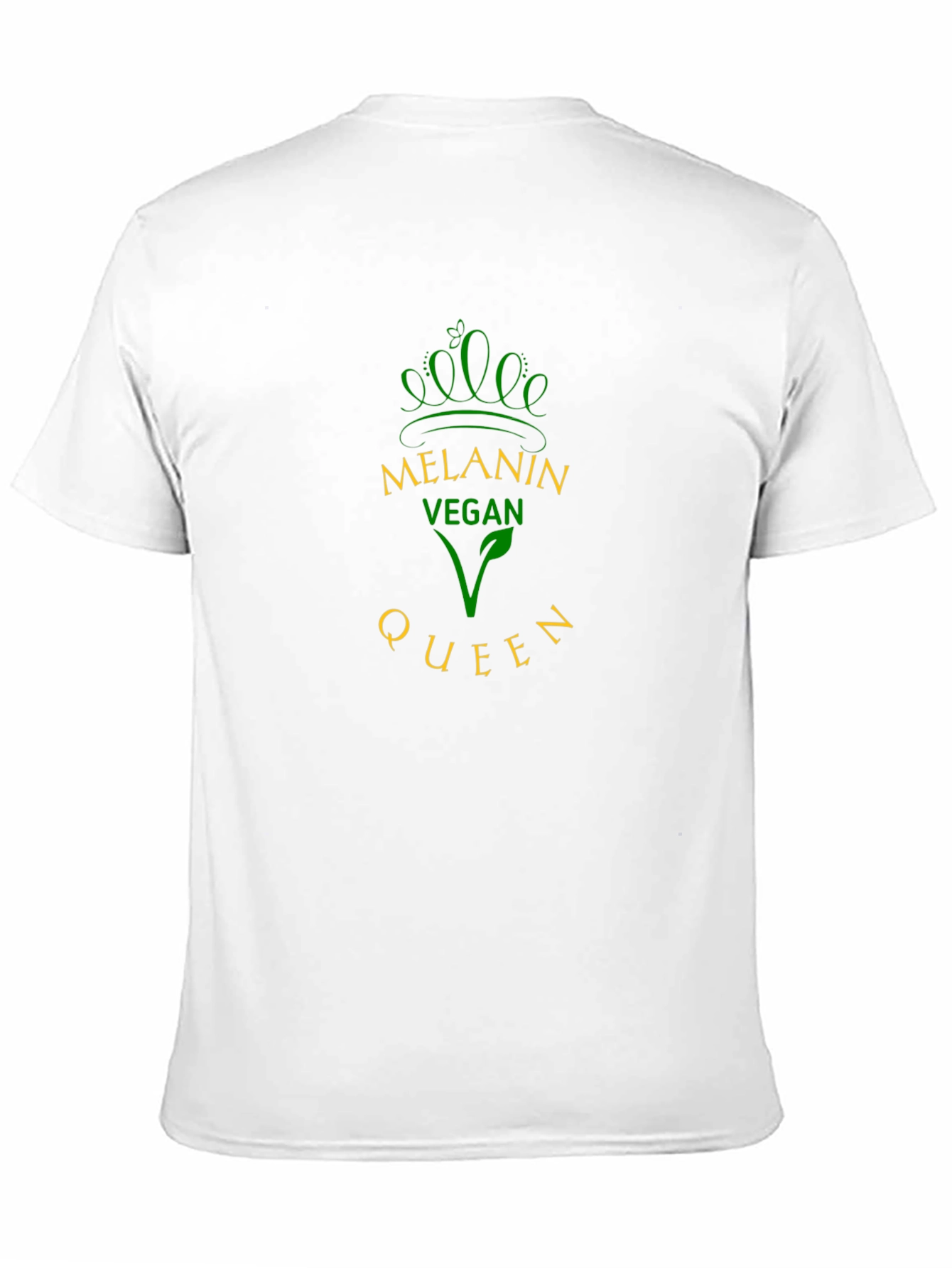Melanin Vegan Queen Black Graphic T-Shirt