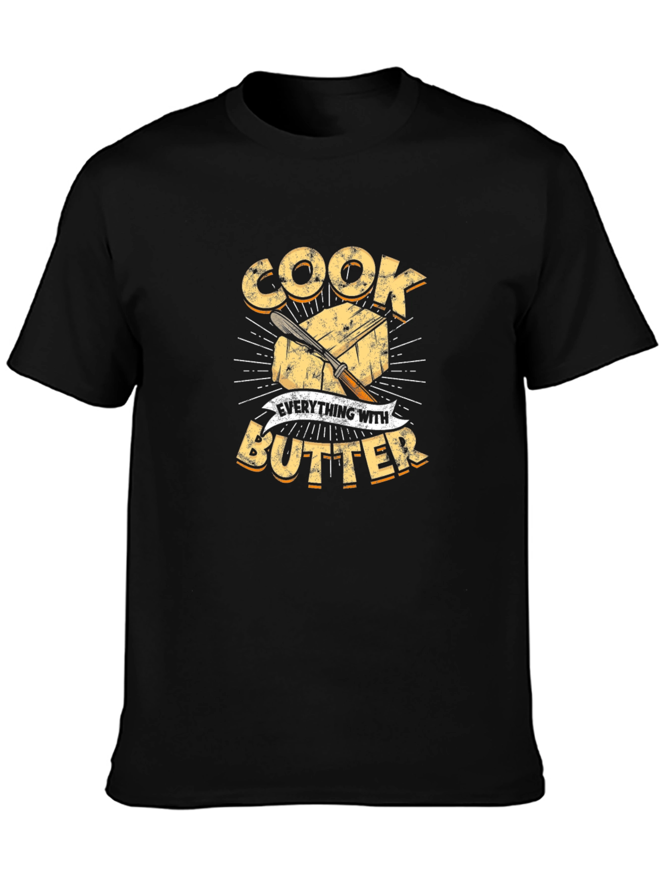Cook Everything With Butter T-Shirt Chef Shirt