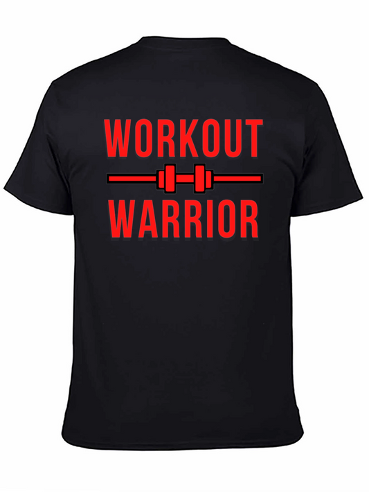 Workout Warrior Graphic Tee - Gym Motivation Shirt