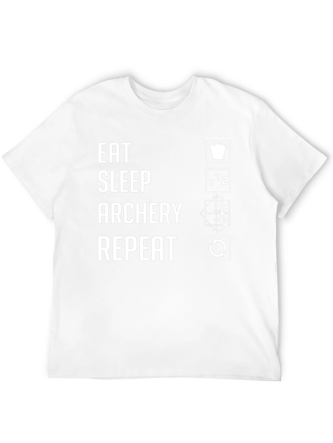Eat Sleep Archery Repeat Black T-Shirt