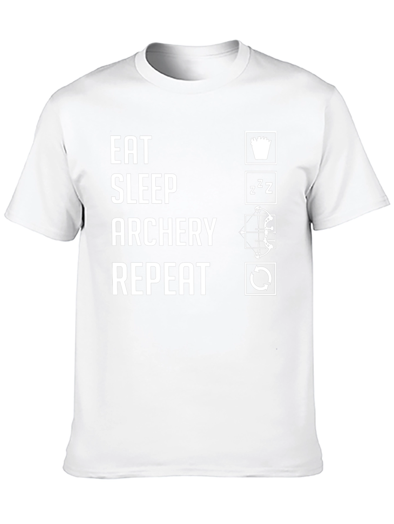Eat Sleep Archery Repeat Black T-Shirt