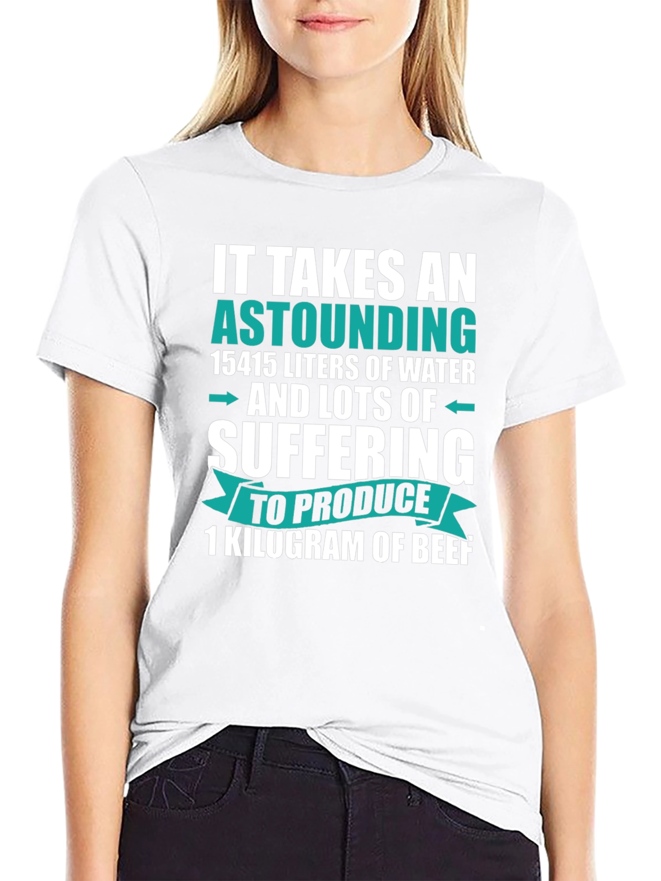 Astounding Beef Fact T-Shirt - Black Cotton Tee