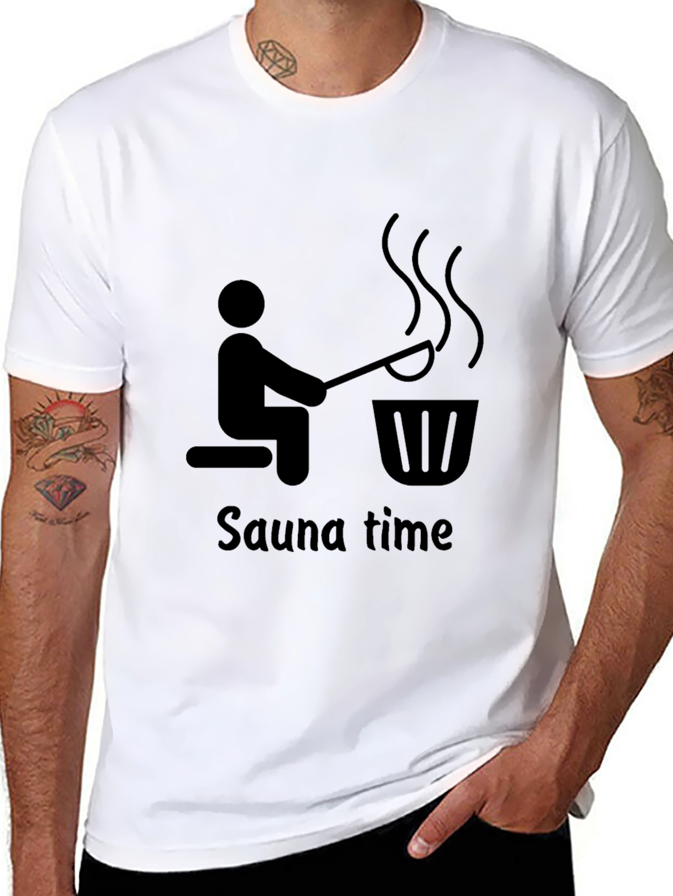 Sauna Time Graphic T-Shirt - Relax & Unwind