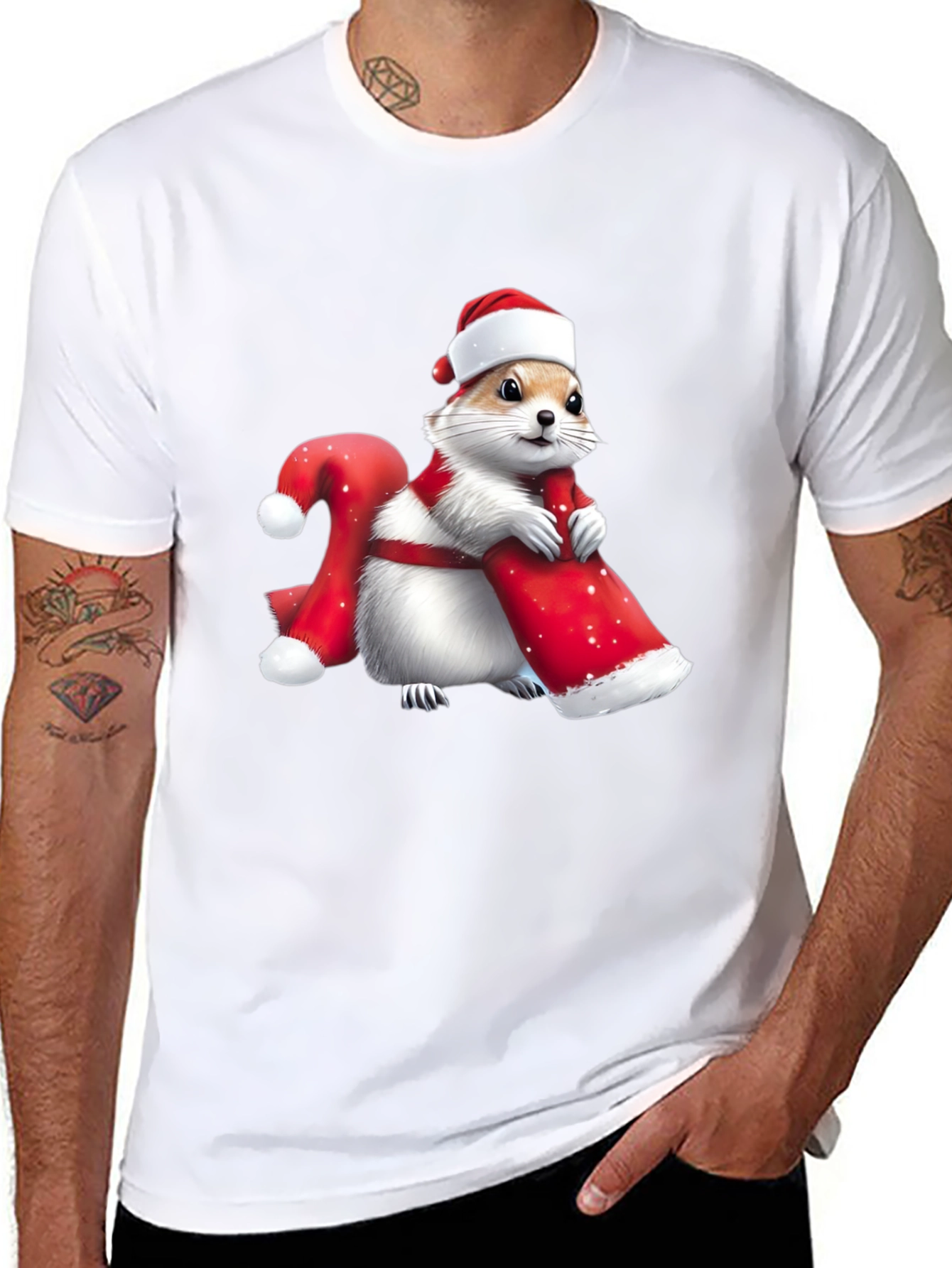 Festive Hamster Christmas T-Shirt
