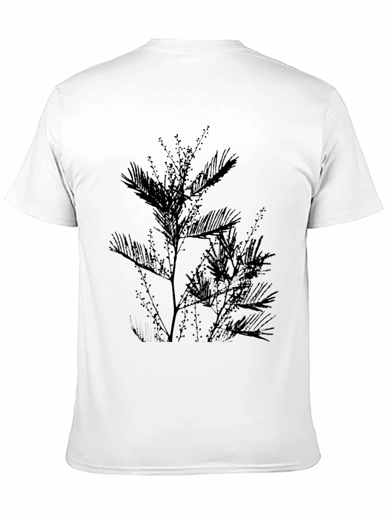 Botanical Silhouette Black T-Shirt