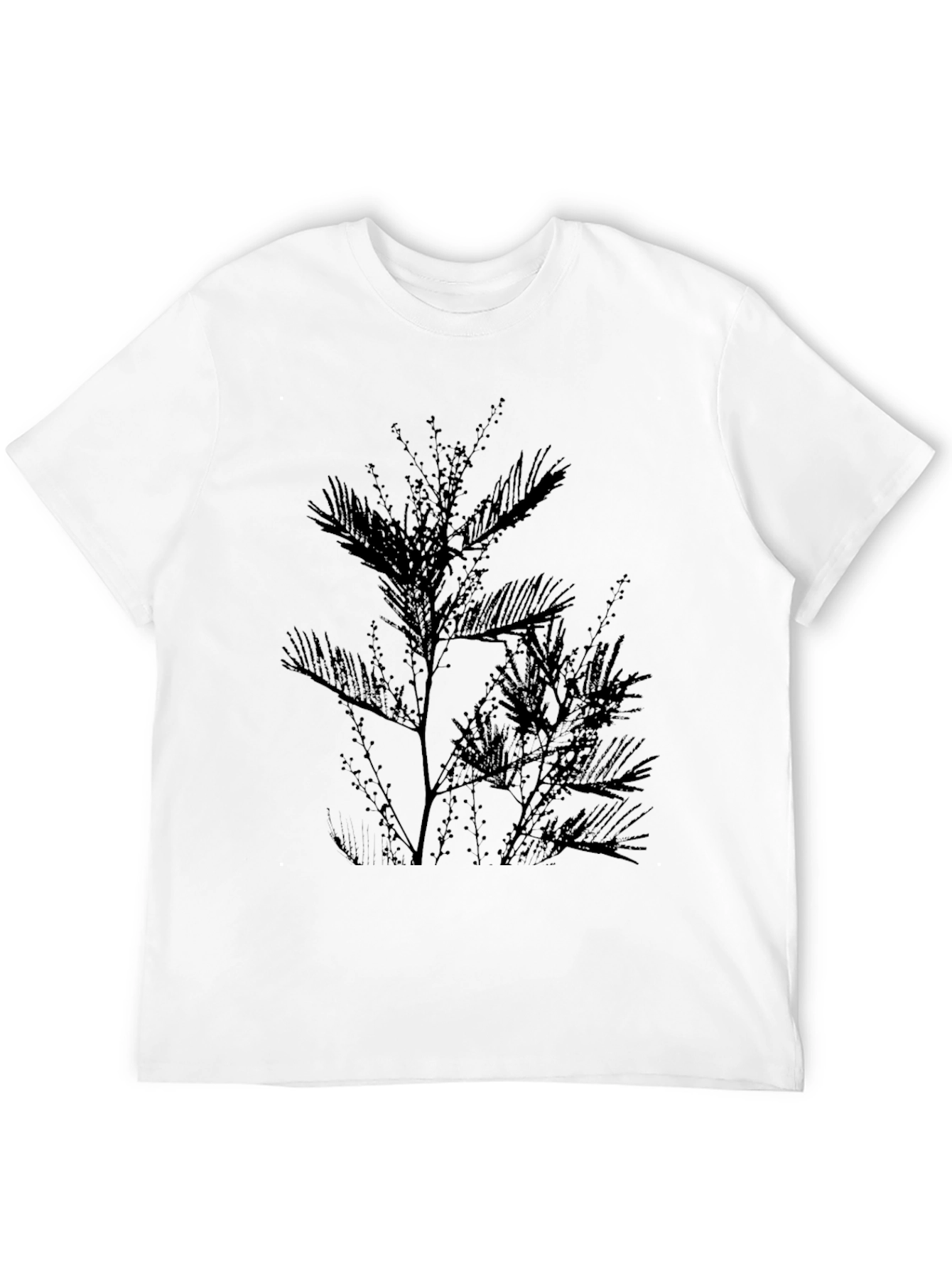 Botanical Silhouette Black T-Shirt