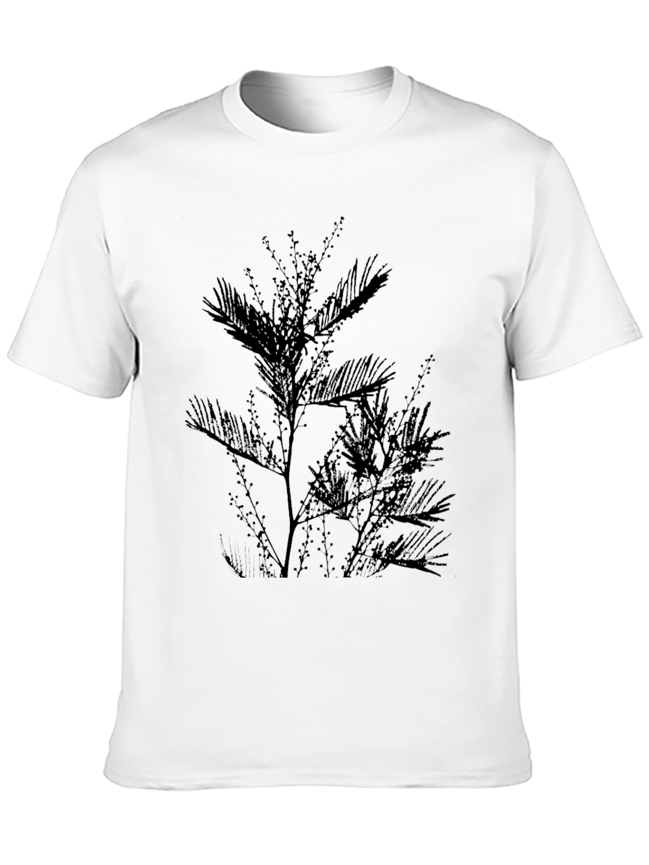 Botanical Silhouette Black T-Shirt