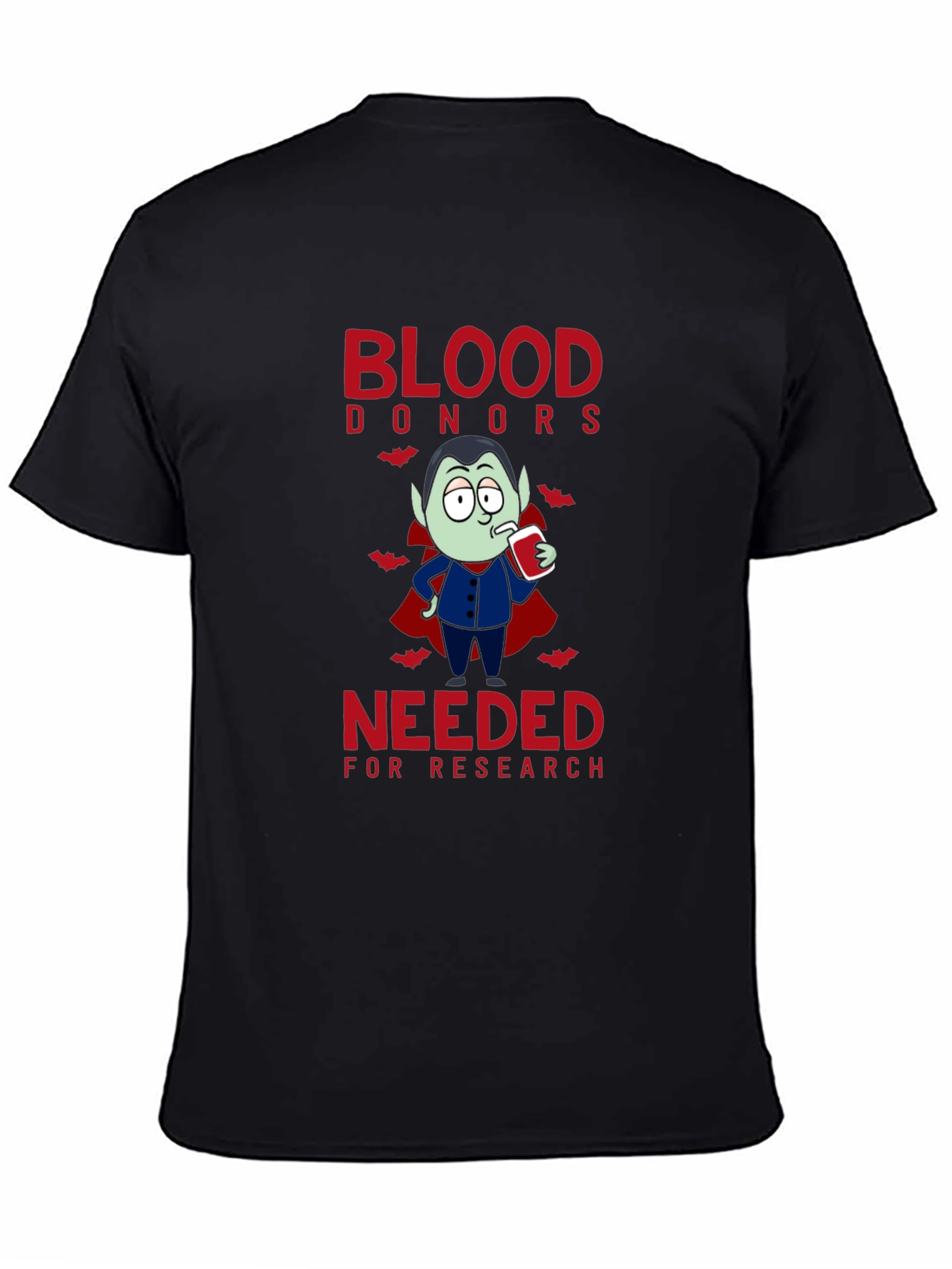 Vampire Blood Donor T-Shirt: Halloween Novelty Tee