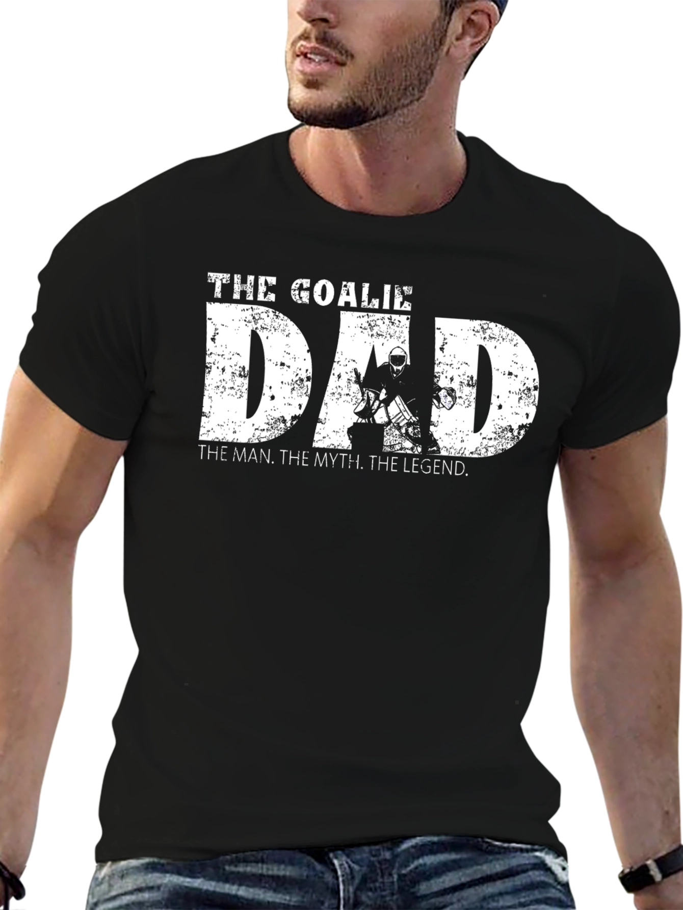 The Goalie Dad T-Shirt - Hockey Legend