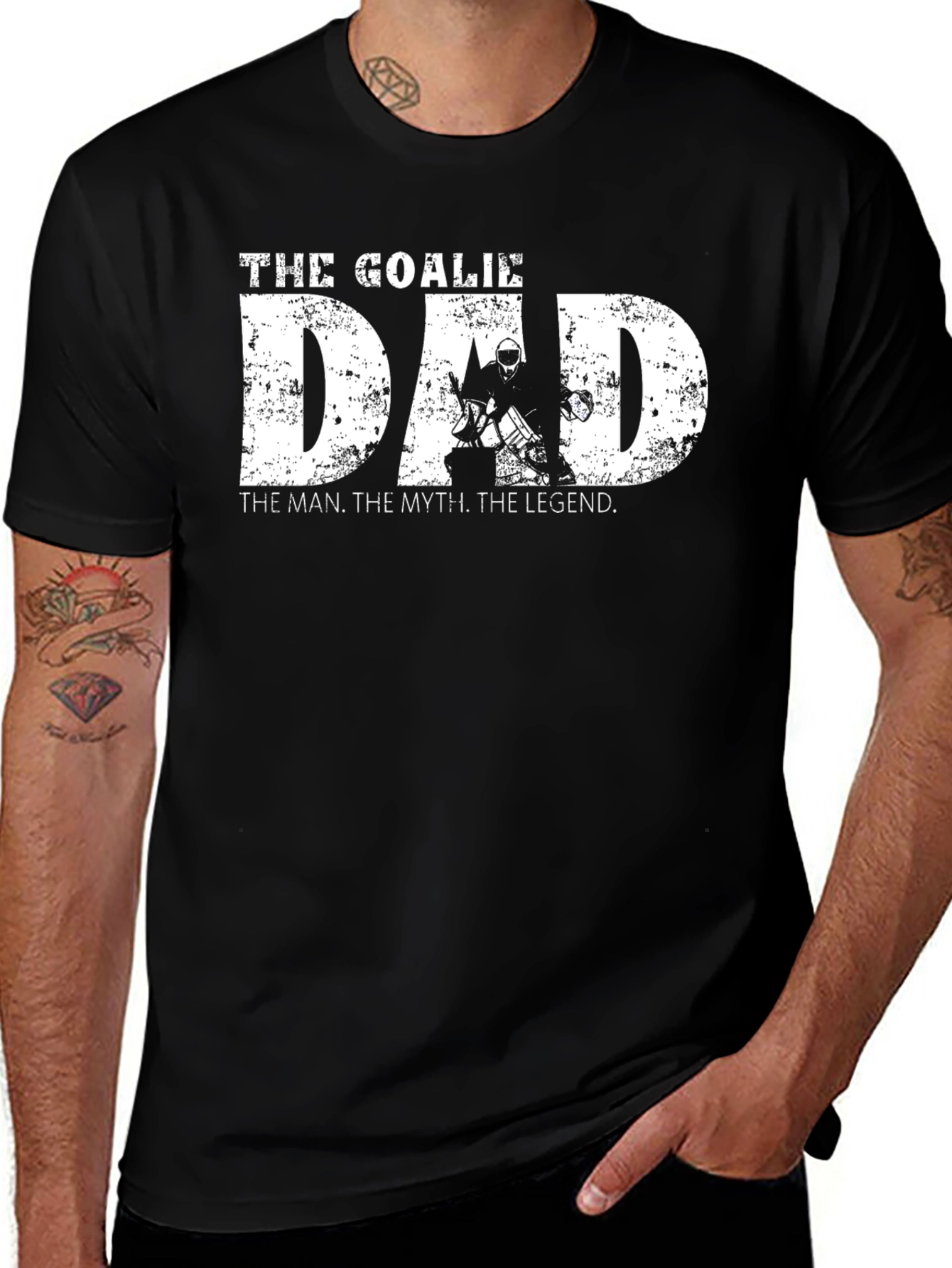 The Goalie Dad T-Shirt - Hockey Legend