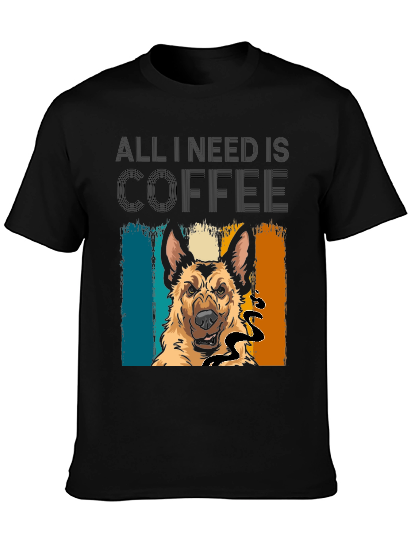 All I Need Is Coffee & Dog T-Shirt – Funny Dog Lover Coffee Tee