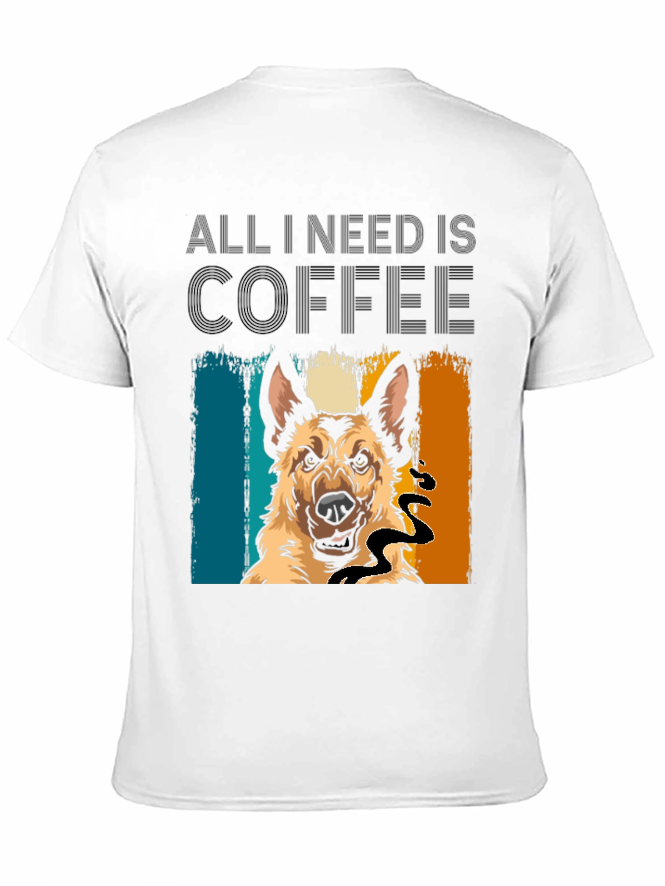 All I Need Is Coffee & Dog T-Shirt – Funny Dog Lover Coffee Tee