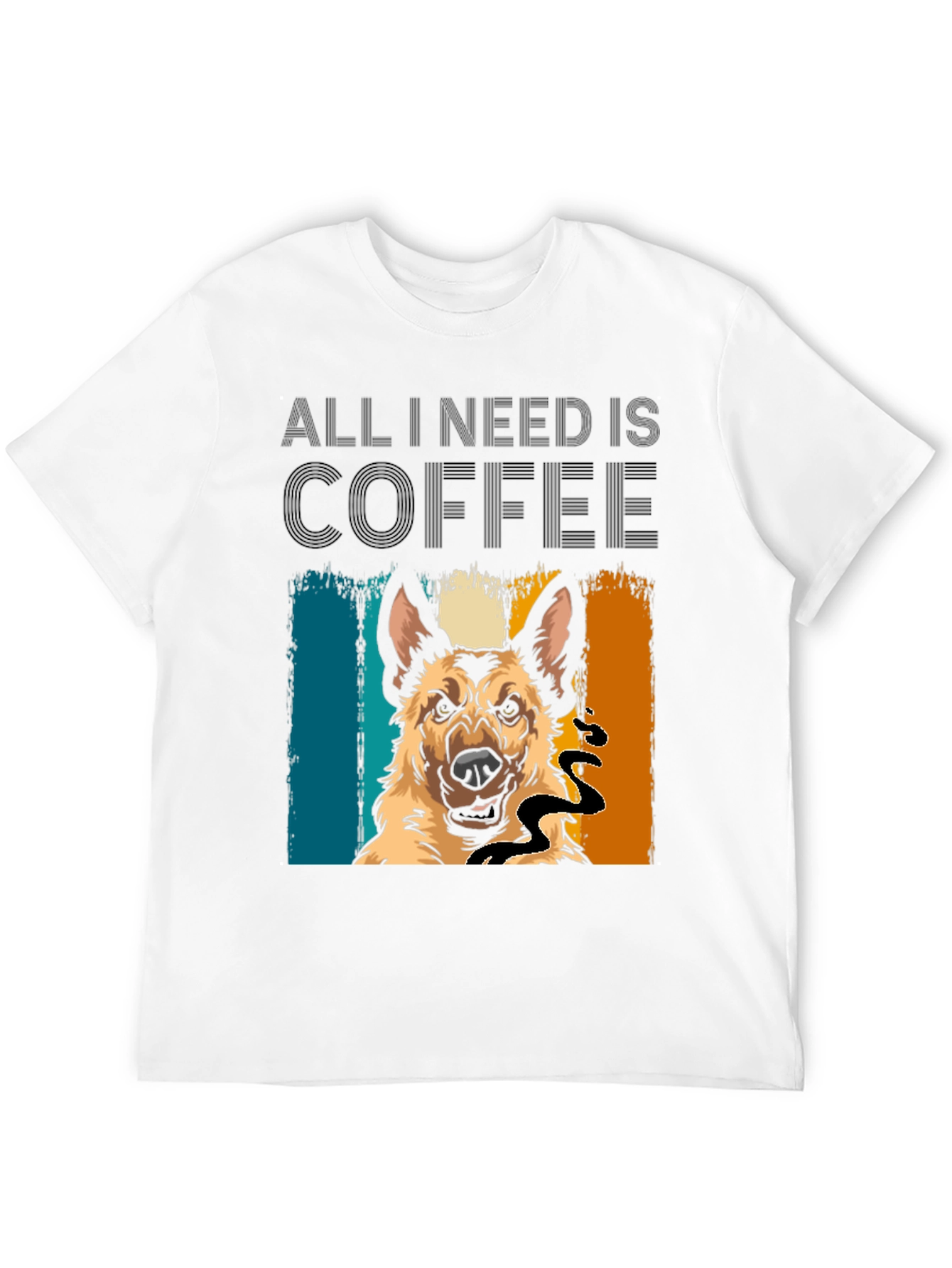 All I Need Is Coffee & Dog T-Shirt – Funny Dog Lover Coffee Tee