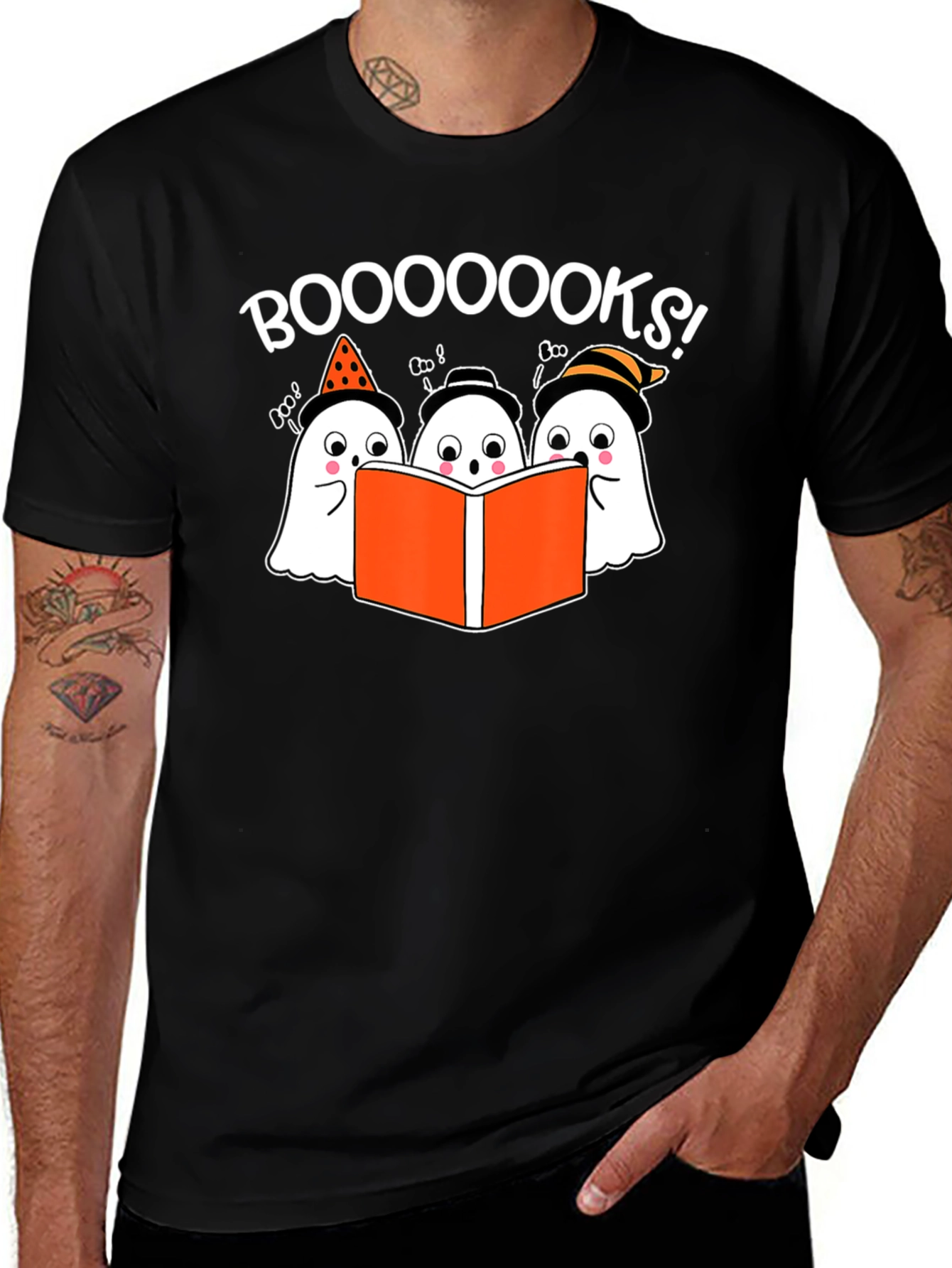 Boo-ooks! Halloween Ghost Reader T-Shirt