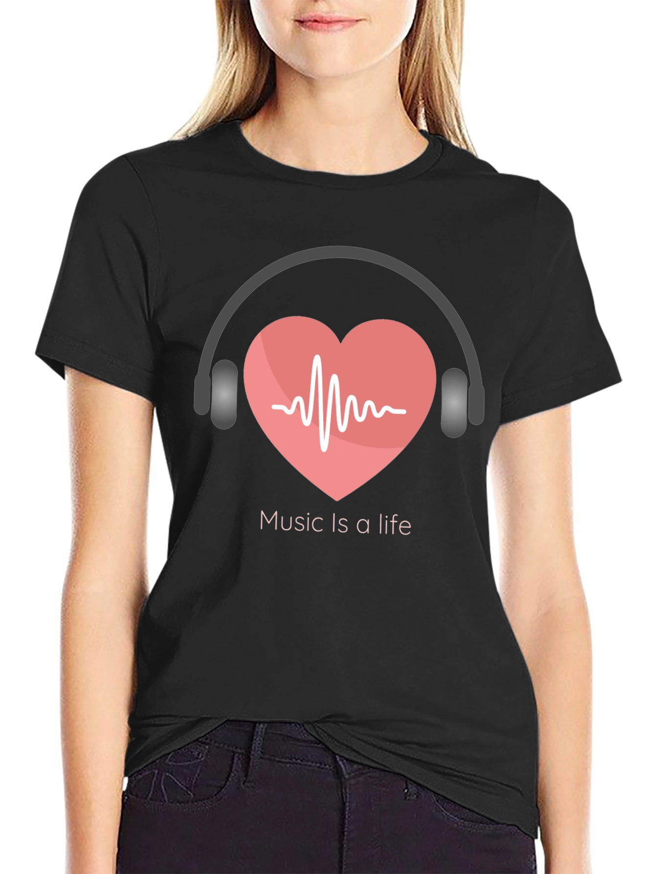 Music Is A Life Graphic Tee