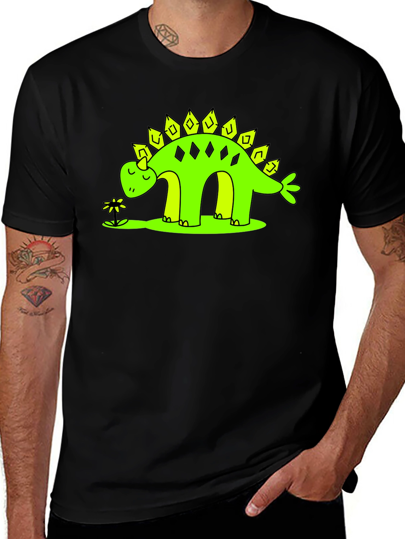 Dinosaur T-Shirt - Cute Stegosaurus Design