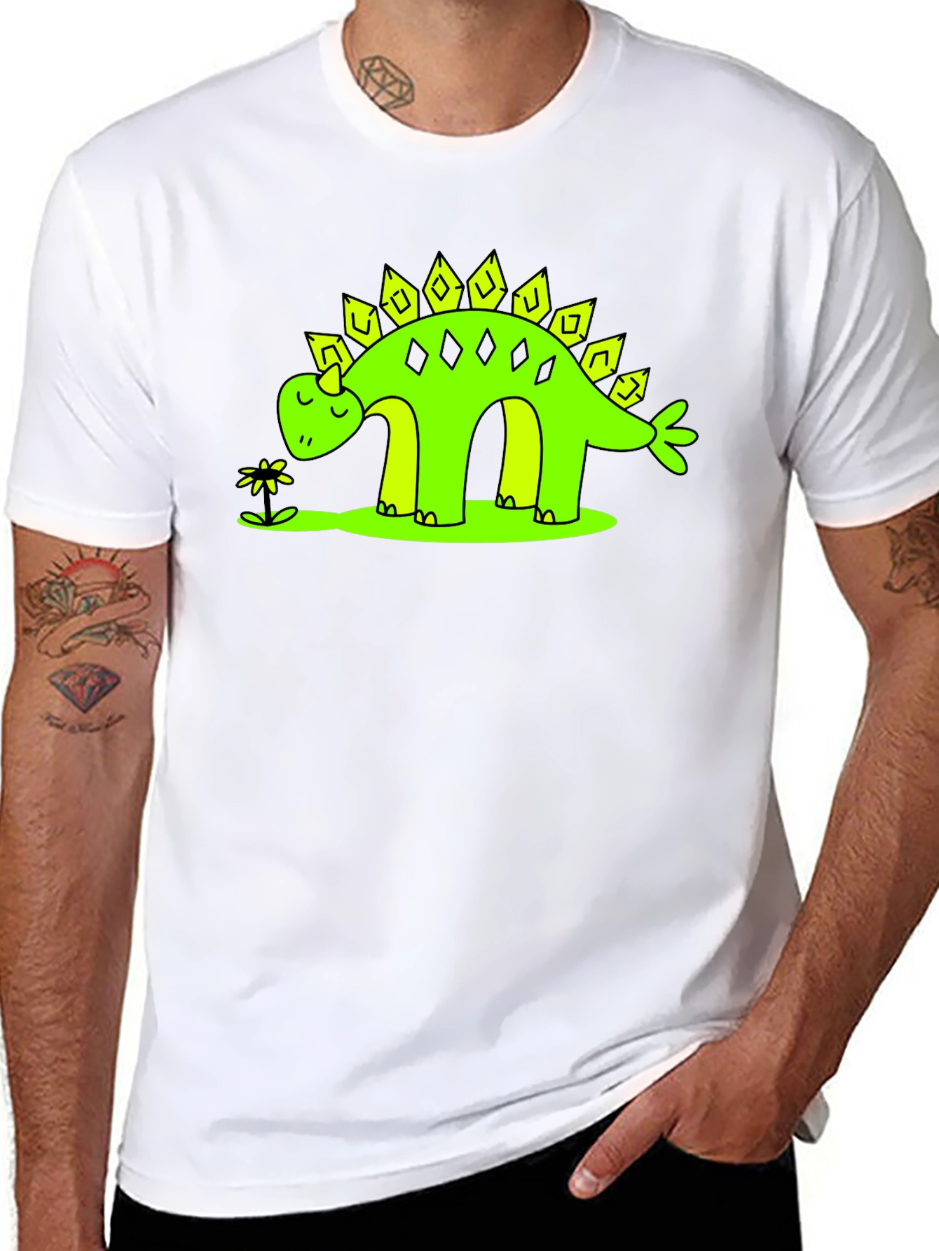 Dinosaur T-Shirt - Cute Stegosaurus Design