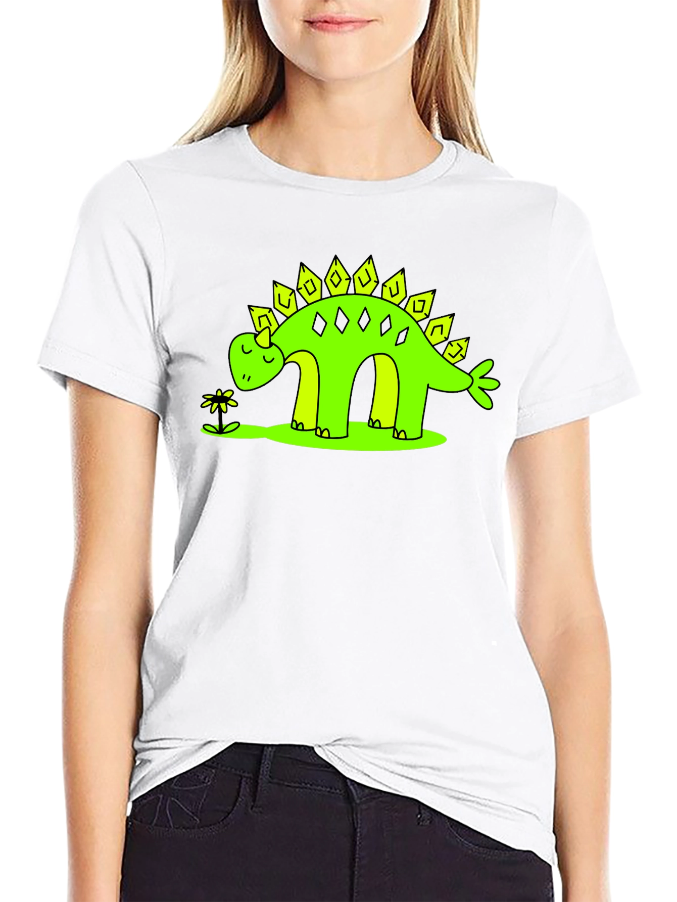 Dinosaur T-Shirt - Cute Stegosaurus Design